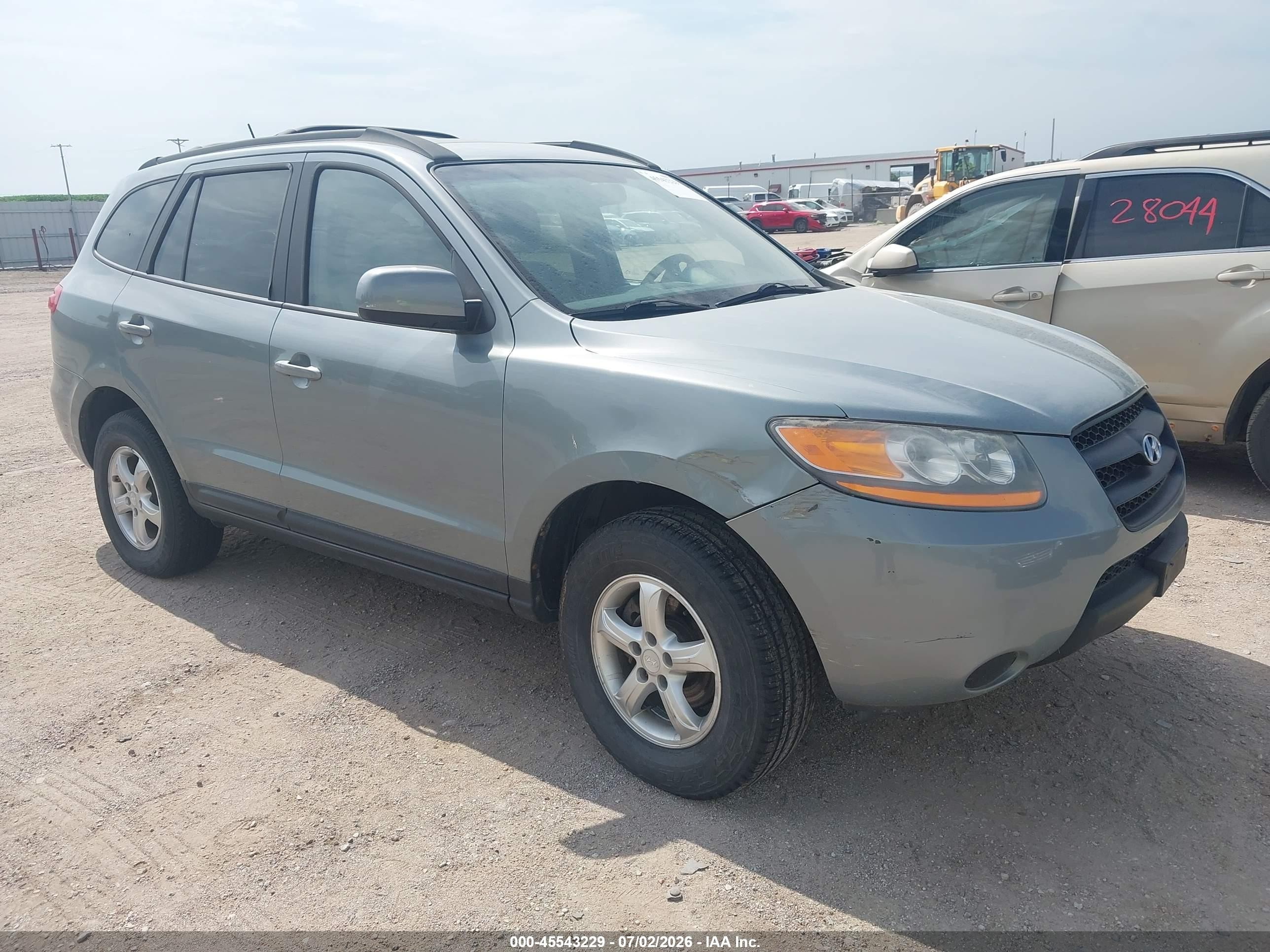 2008 Hyundai Santa Fe Gls Gray vin: 5NMSG73D08H206829