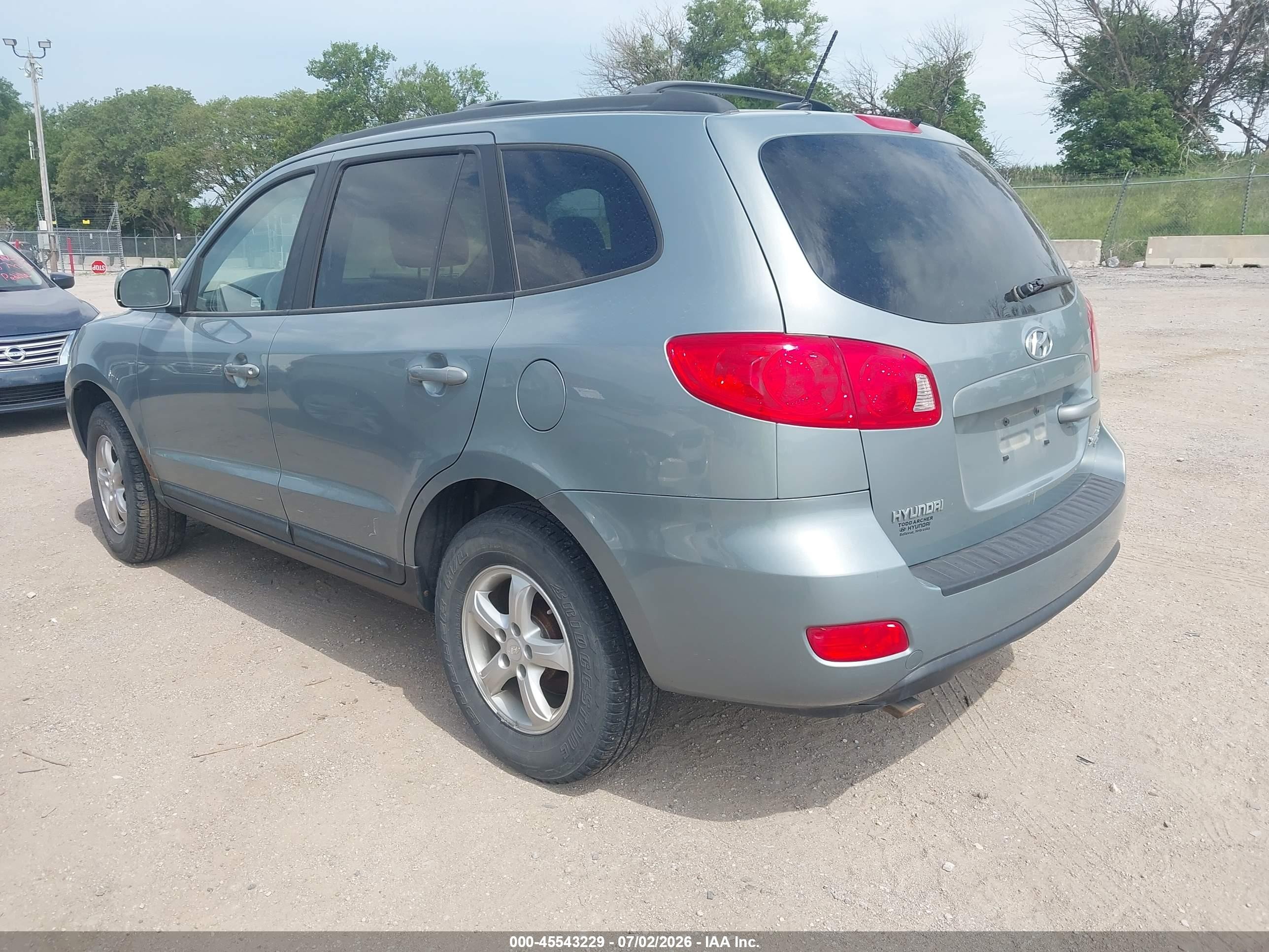 2008 Hyundai Santa Fe Gls Серый vin: 5NMSG73D08H206829