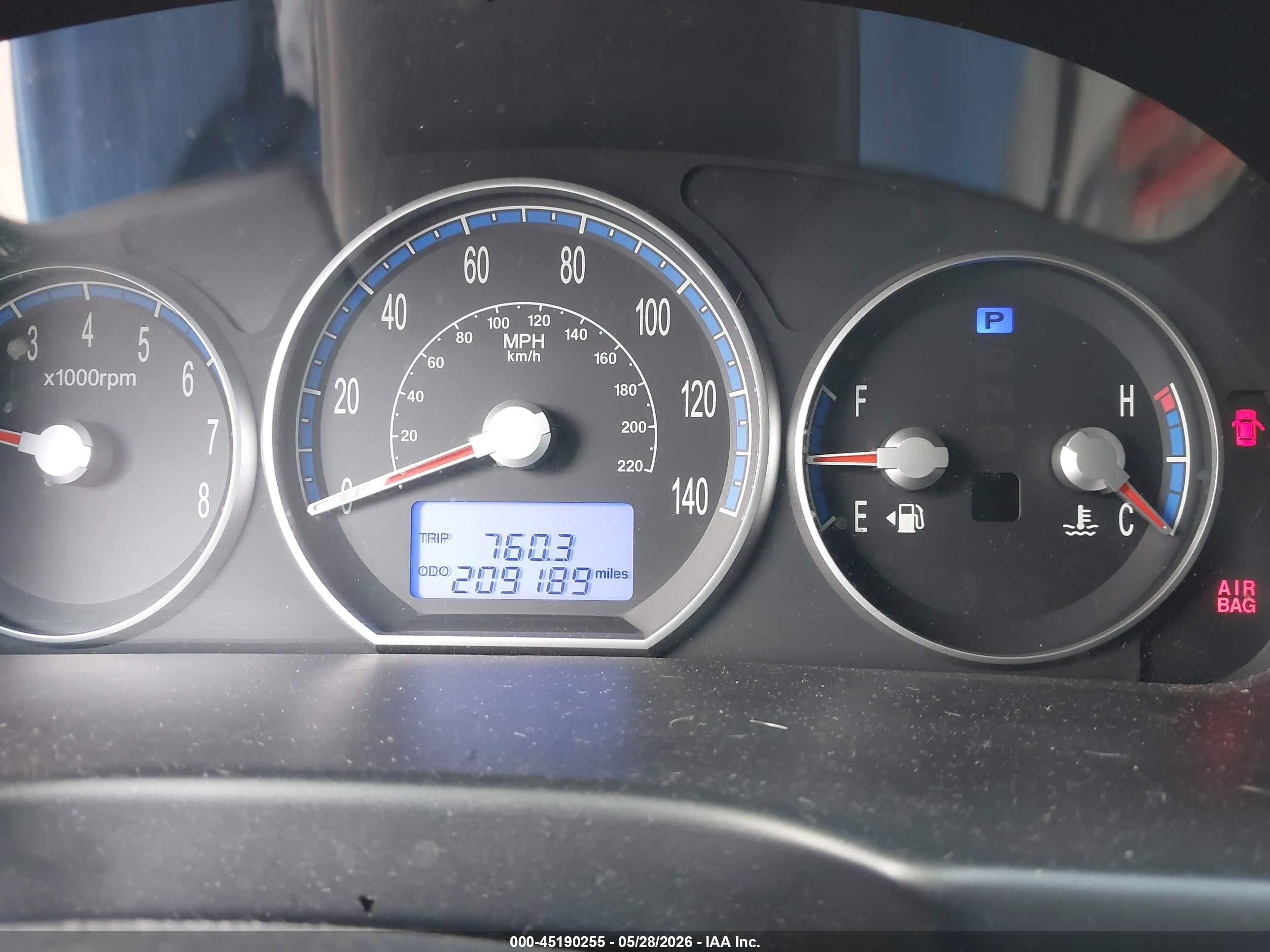 2009 Hyundai Santa Fe Gls Black vin: 5NMSG73D09H240044