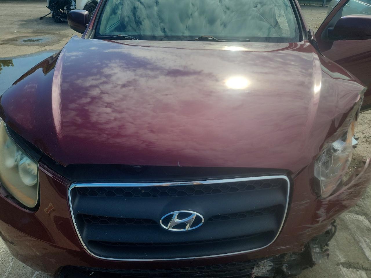 2007 Hyundai Santa Fe Gls Burgundy vin: 5NMSG73D17H052114