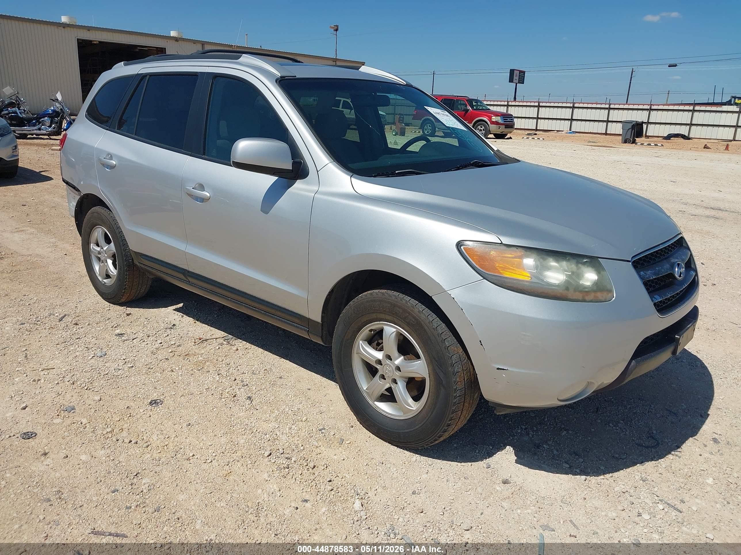 2007 Hyundai Santa Fe Gls Silver vin: 5NMSG73D17H081600
