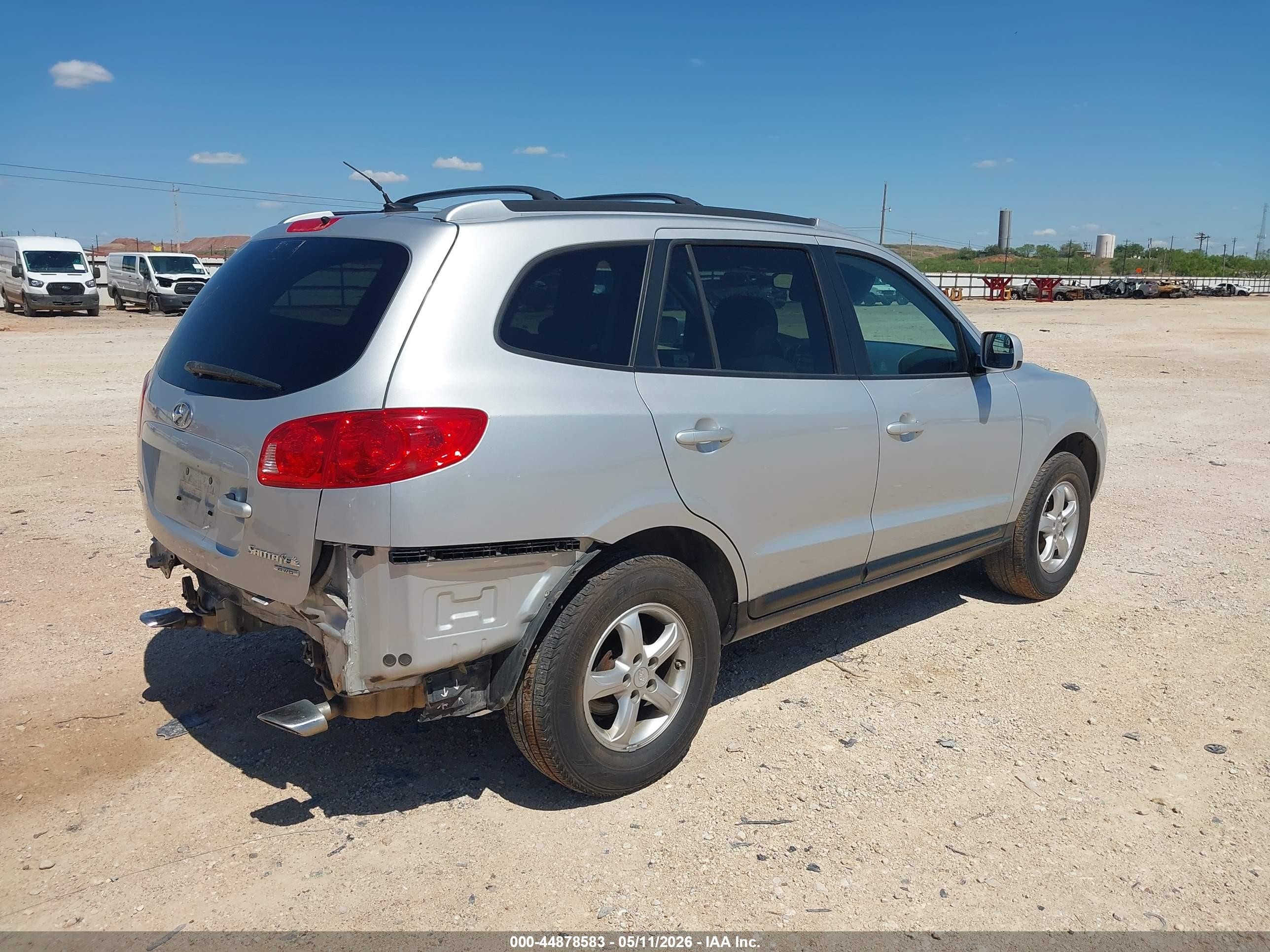 2007 Hyundai Santa Fe Gls Silver vin: 5NMSG73D17H081600