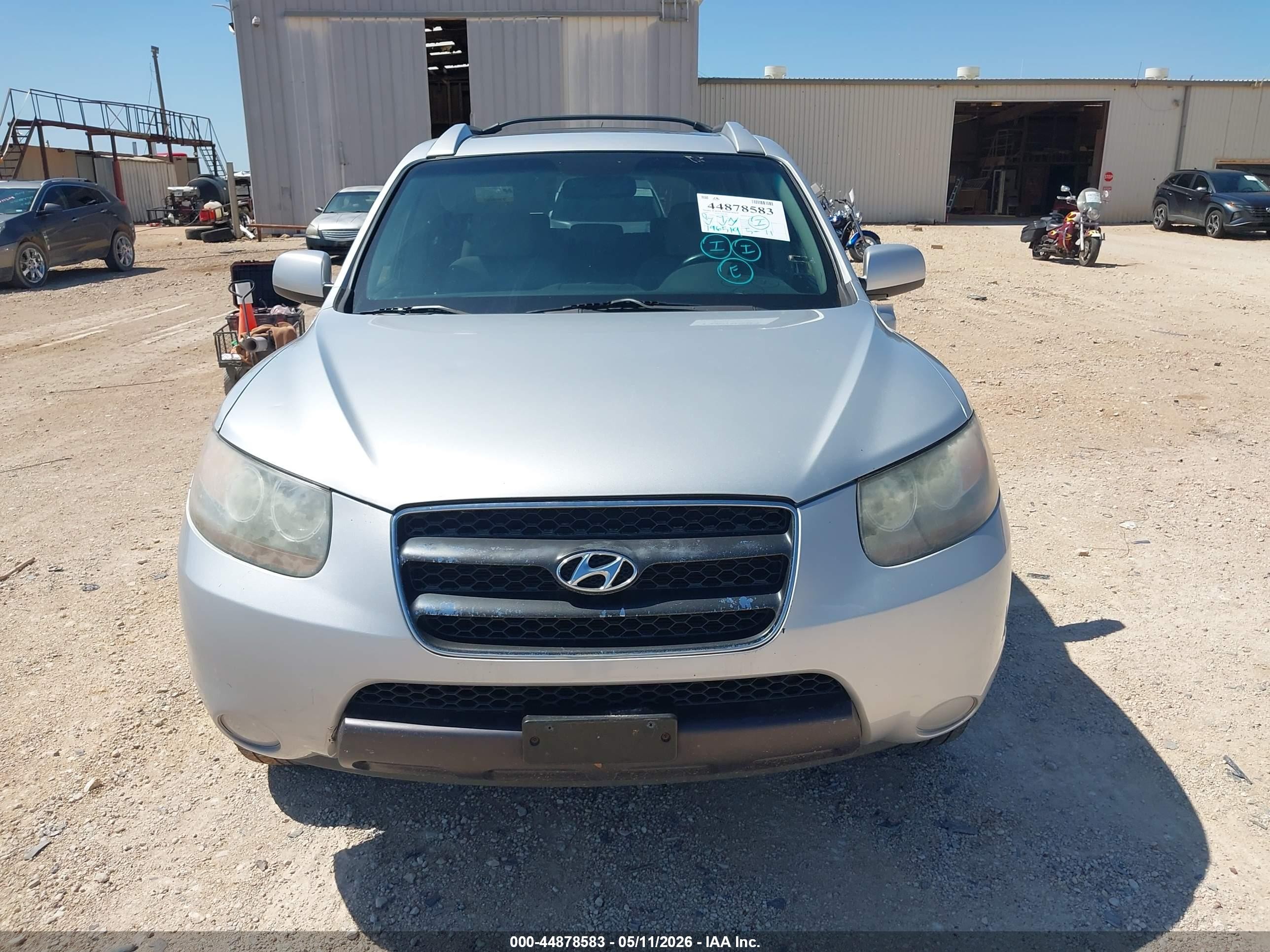 2007 Hyundai Santa Fe Gls Silver vin: 5NMSG73D17H081600