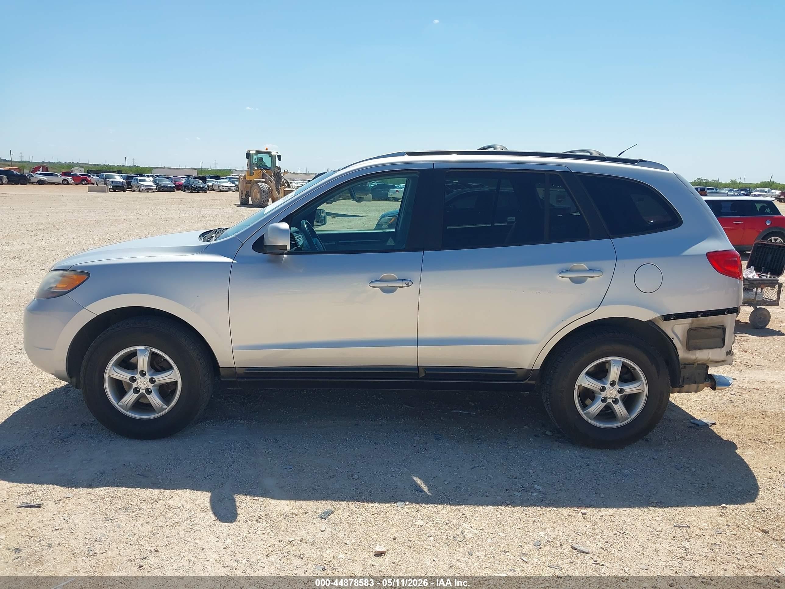 2007 Hyundai Santa Fe Gls Silver vin: 5NMSG73D17H081600