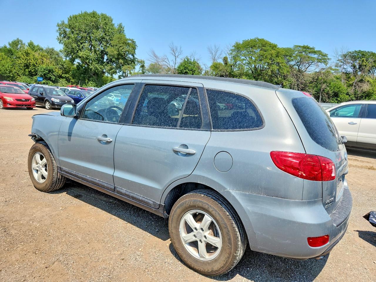 2008 Hyundai Santa Fe Gls Silver vin: 5NMSG73D18H135365