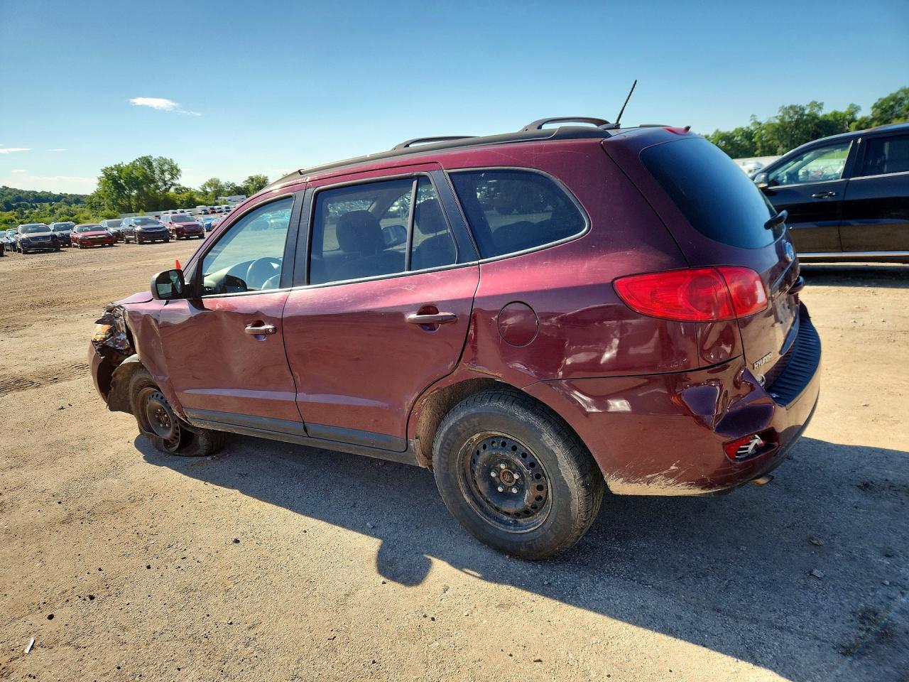 2009 Hyundai Santa Fe Gls Maroon vin: 5NMSG73D19H243941
