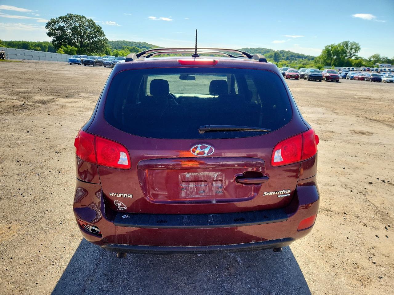 2009 Hyundai Santa Fe Gls Maroon vin: 5NMSG73D19H243941
