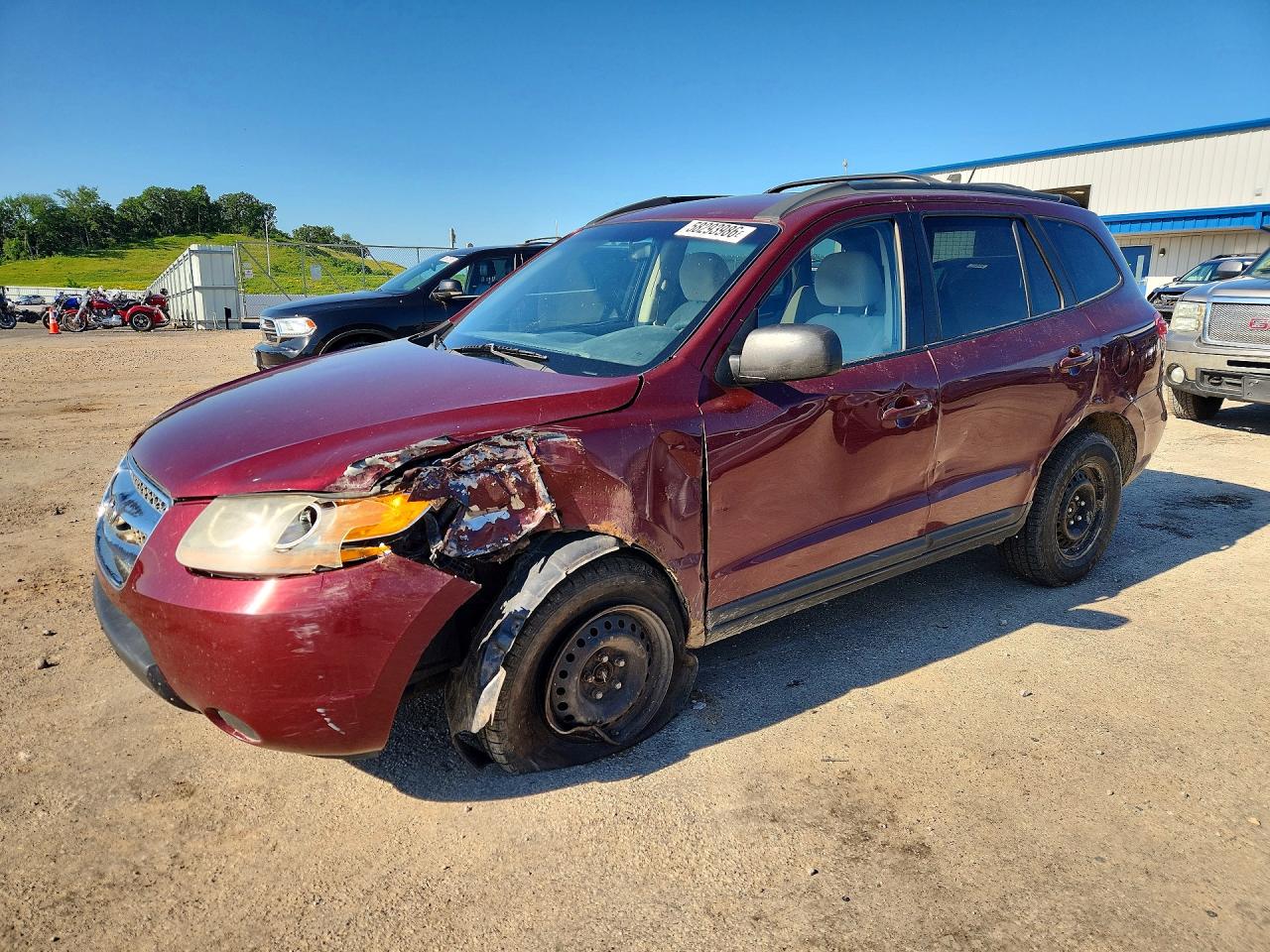 2009 Hyundai Santa Fe Gls Maroon vin: 5NMSG73D19H243941