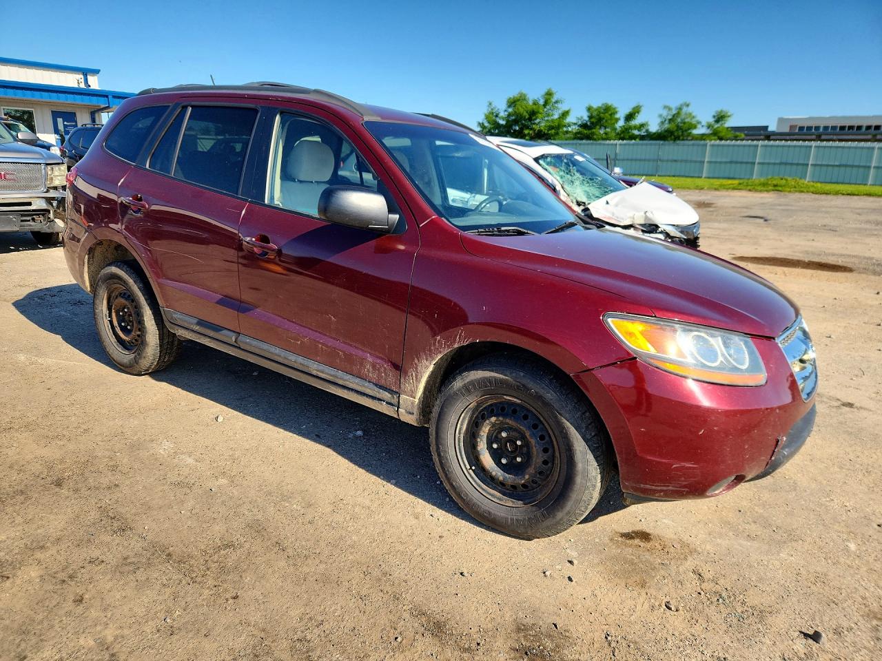 2009 Hyundai Santa Fe Gls Maroon vin: 5NMSG73D19H243941
