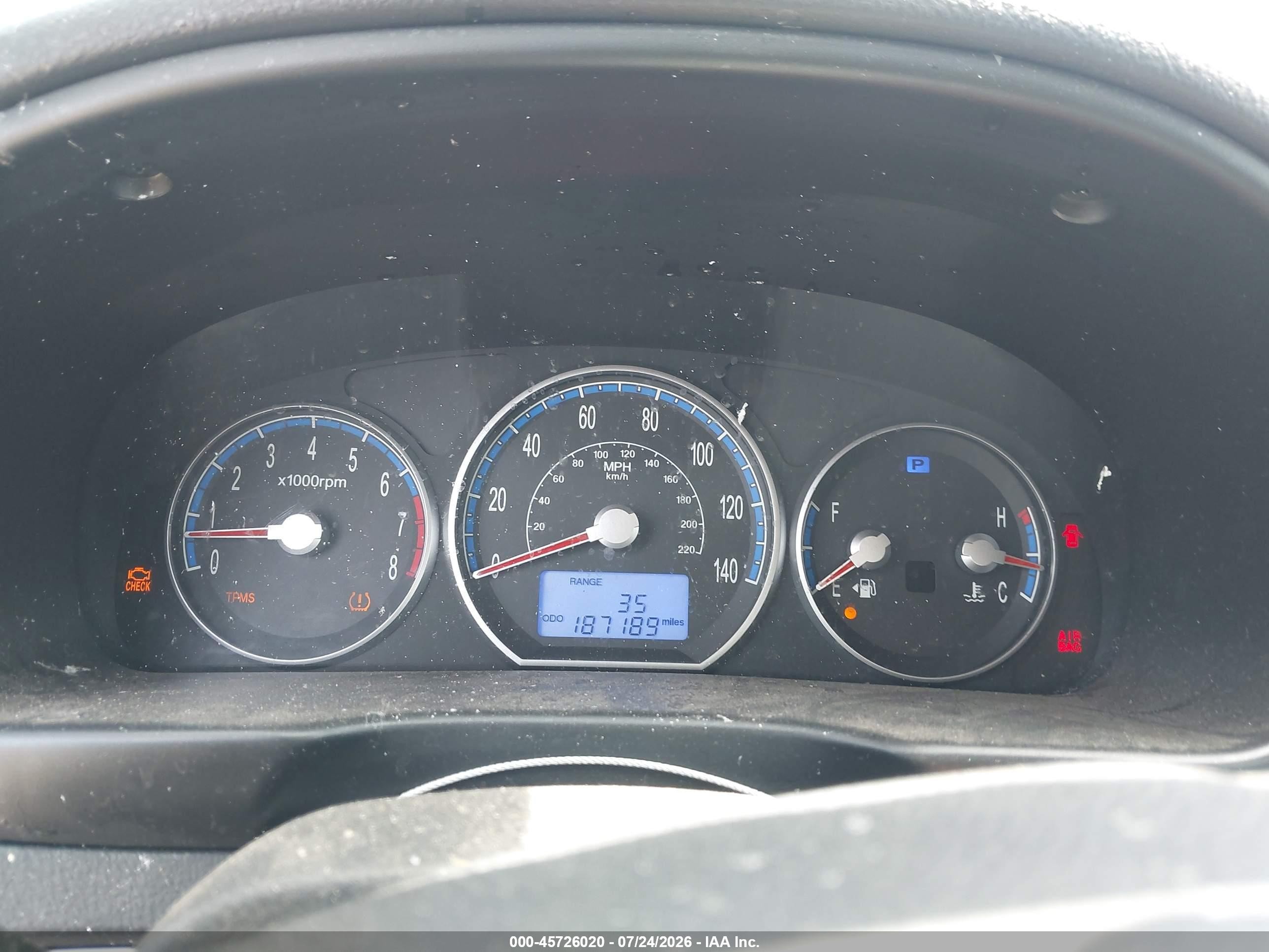 2009 Hyundai Santa Fe Gls Blue vin: 5NMSG73D19H249934