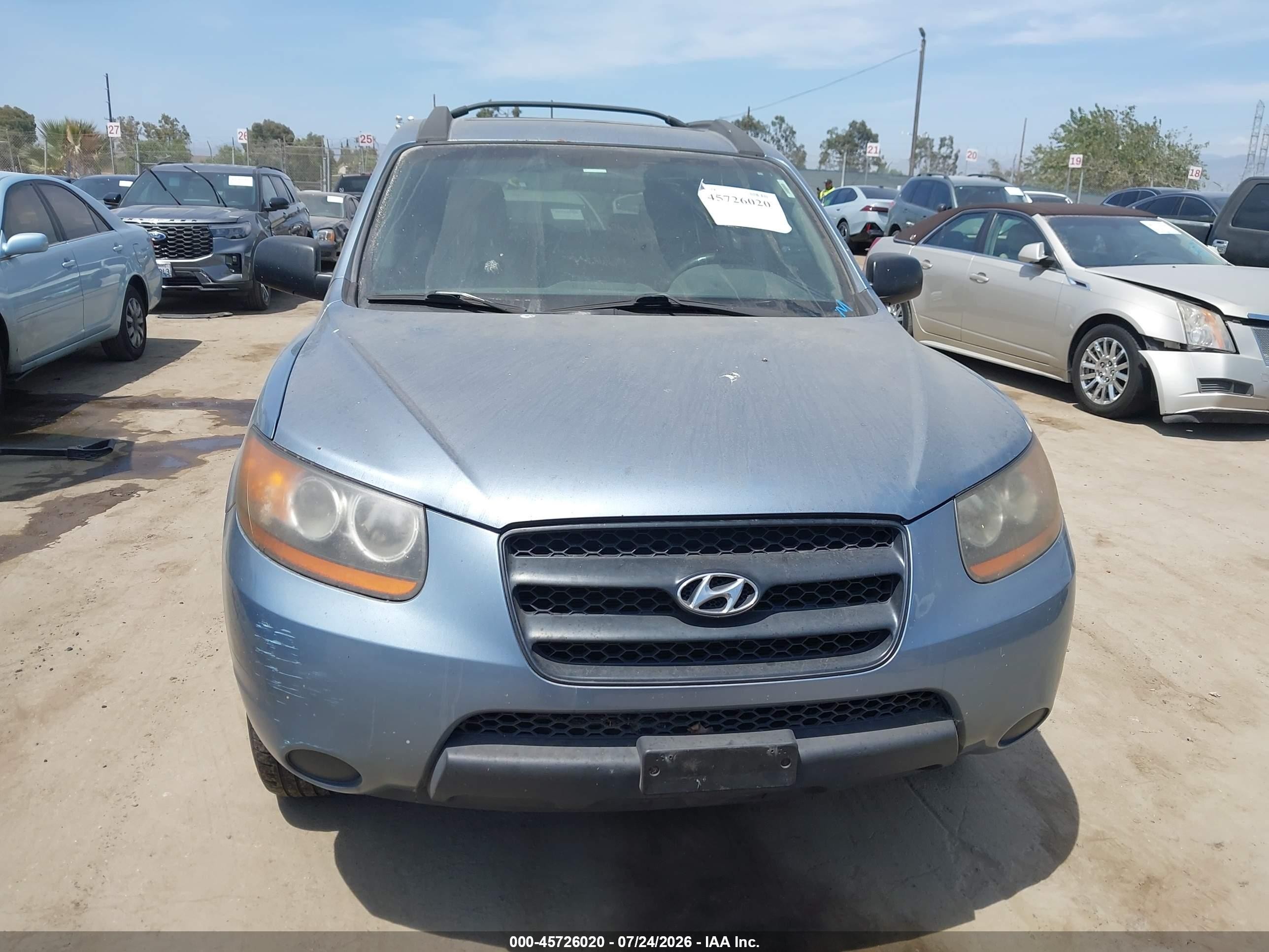 2009 Hyundai Santa Fe Gls Blue vin: 5NMSG73D19H249934