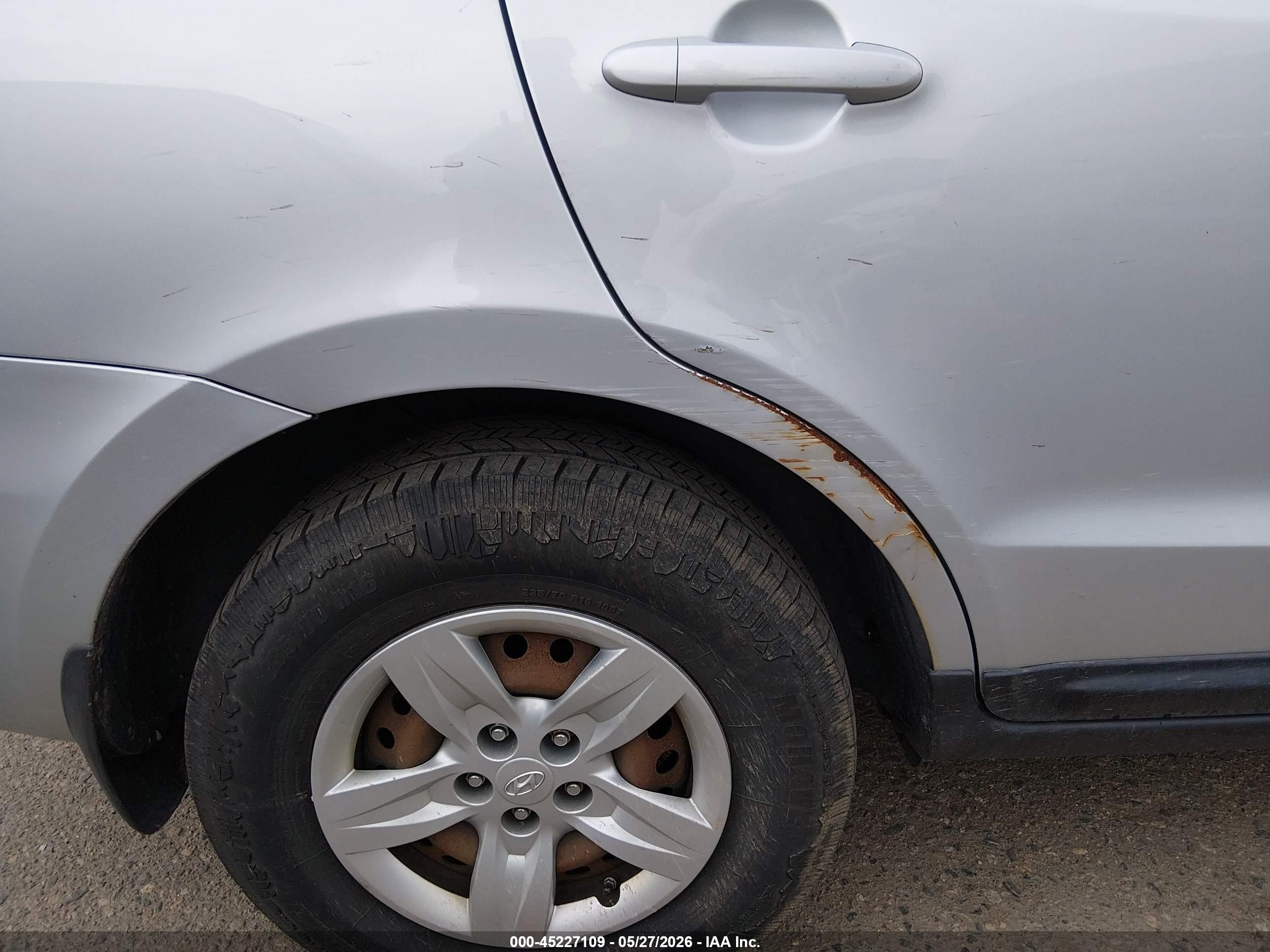 2009 Hyundai Santa Fe Gls White vin: 5NMSG73D19H288121