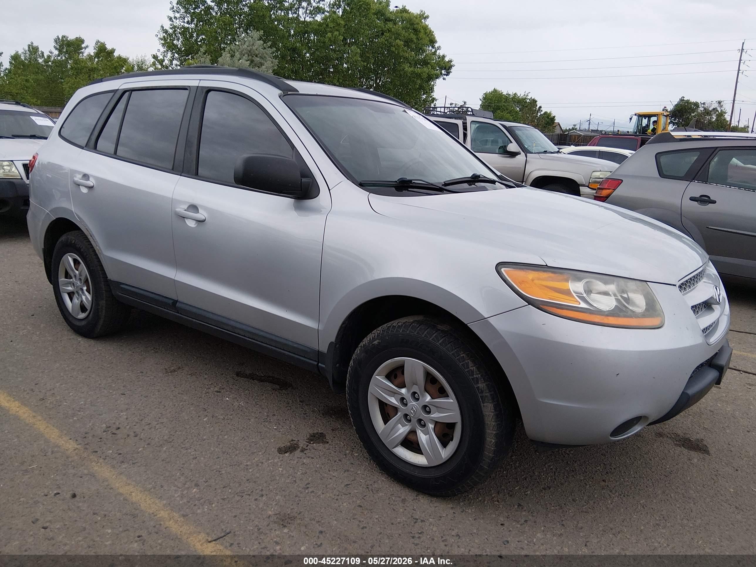 2009 Hyundai Santa Fe Gls White vin: 5NMSG73D19H288121