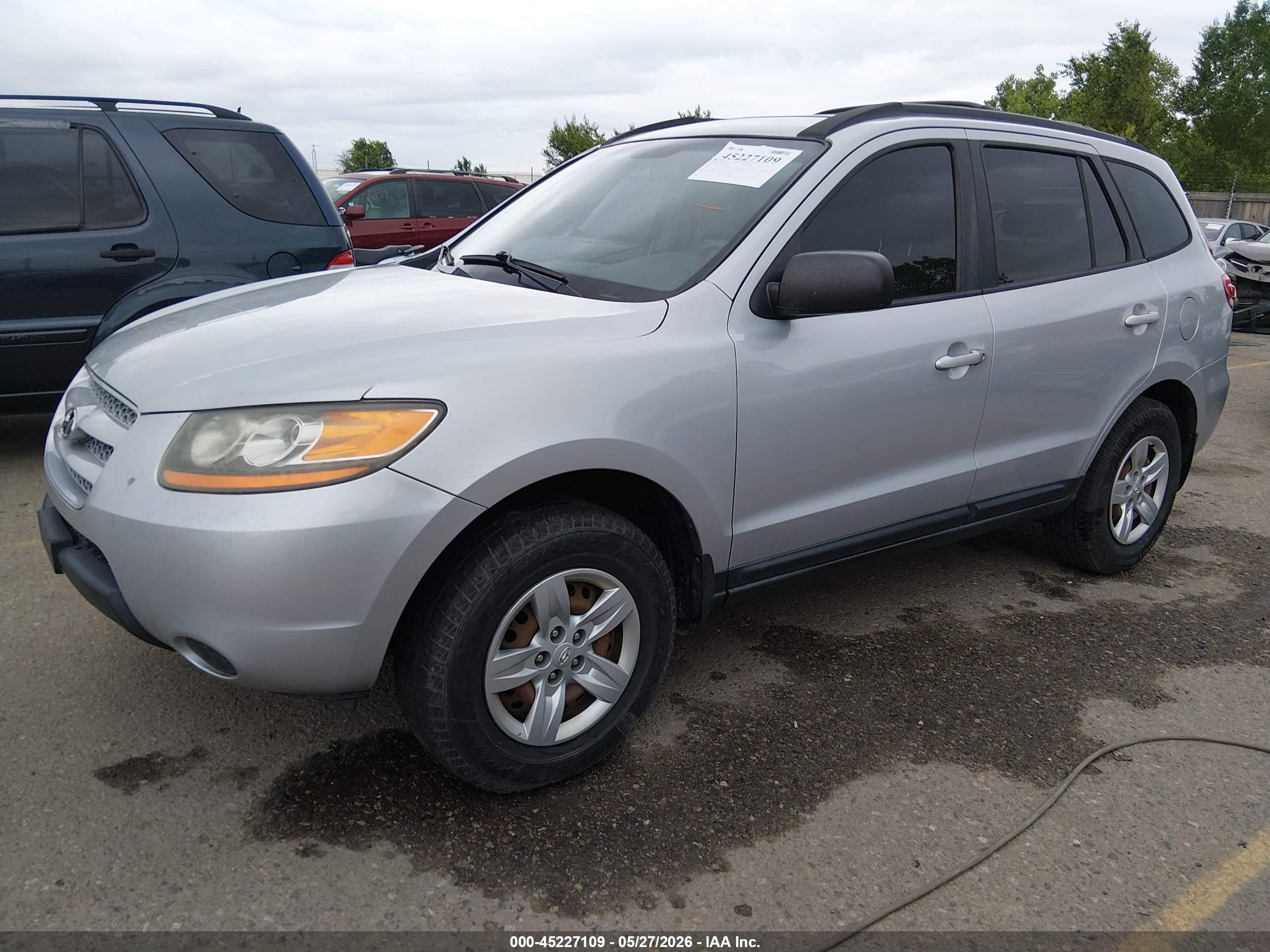 2009 Hyundai Santa Fe Gls White vin: 5NMSG73D19H288121