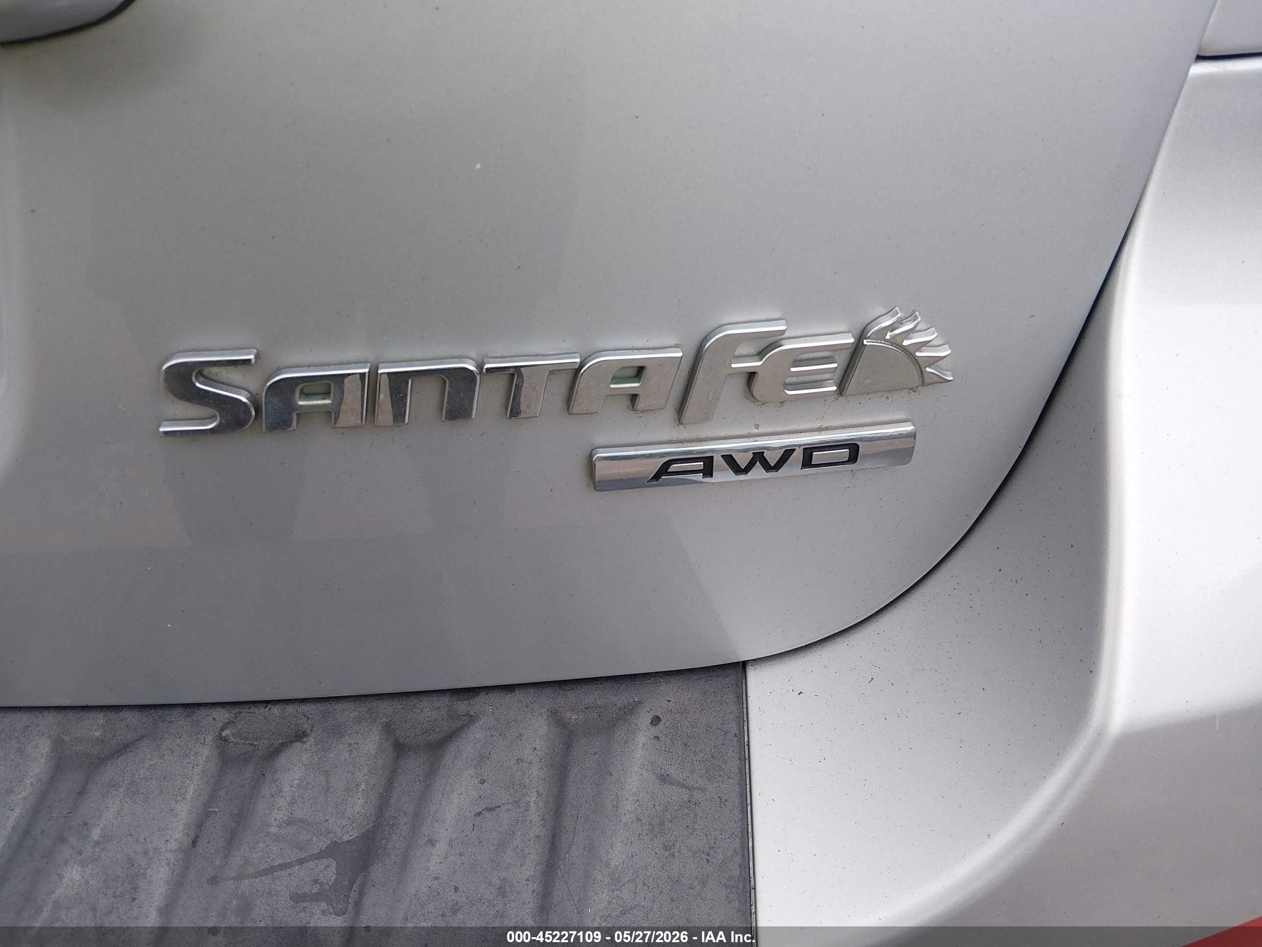 2009 Hyundai Santa Fe Gls White vin: 5NMSG73D19H288121