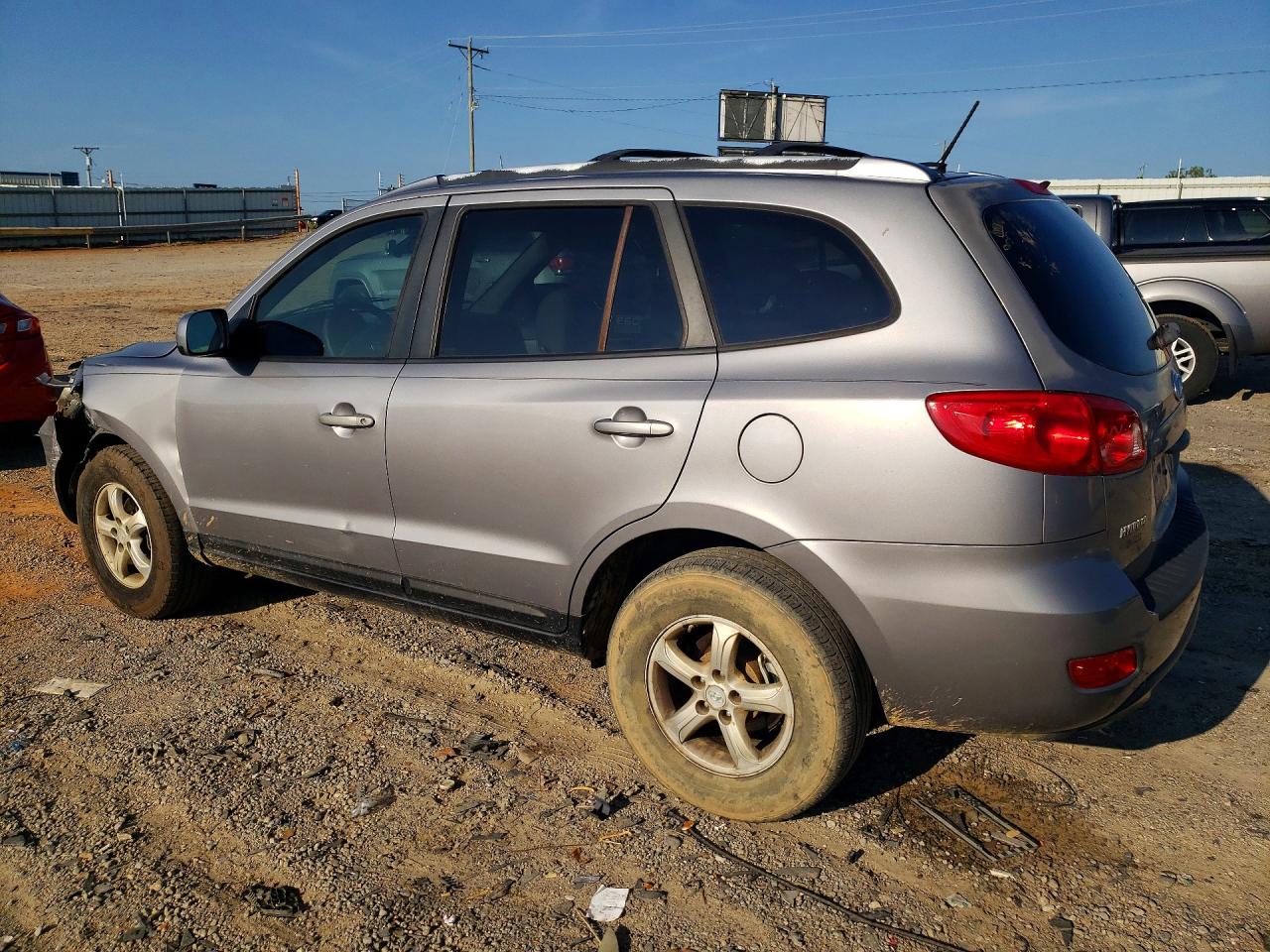 2007 Hyundai Santa Fe Gls Silver vin: 5NMSG73D27H050131
