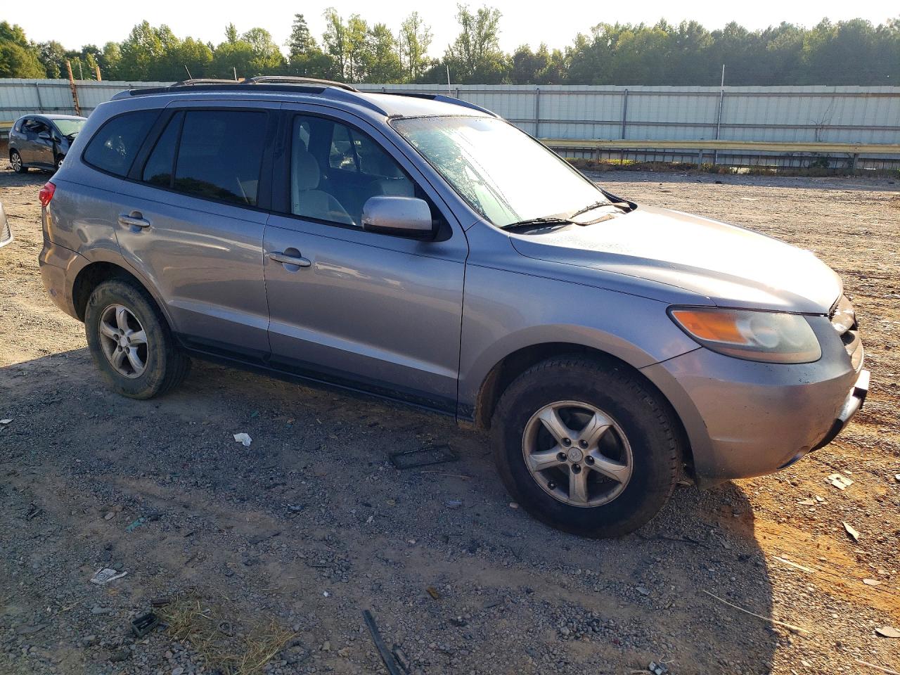 2007 Hyundai Santa Fe Gls Silver vin: 5NMSG73D27H050131