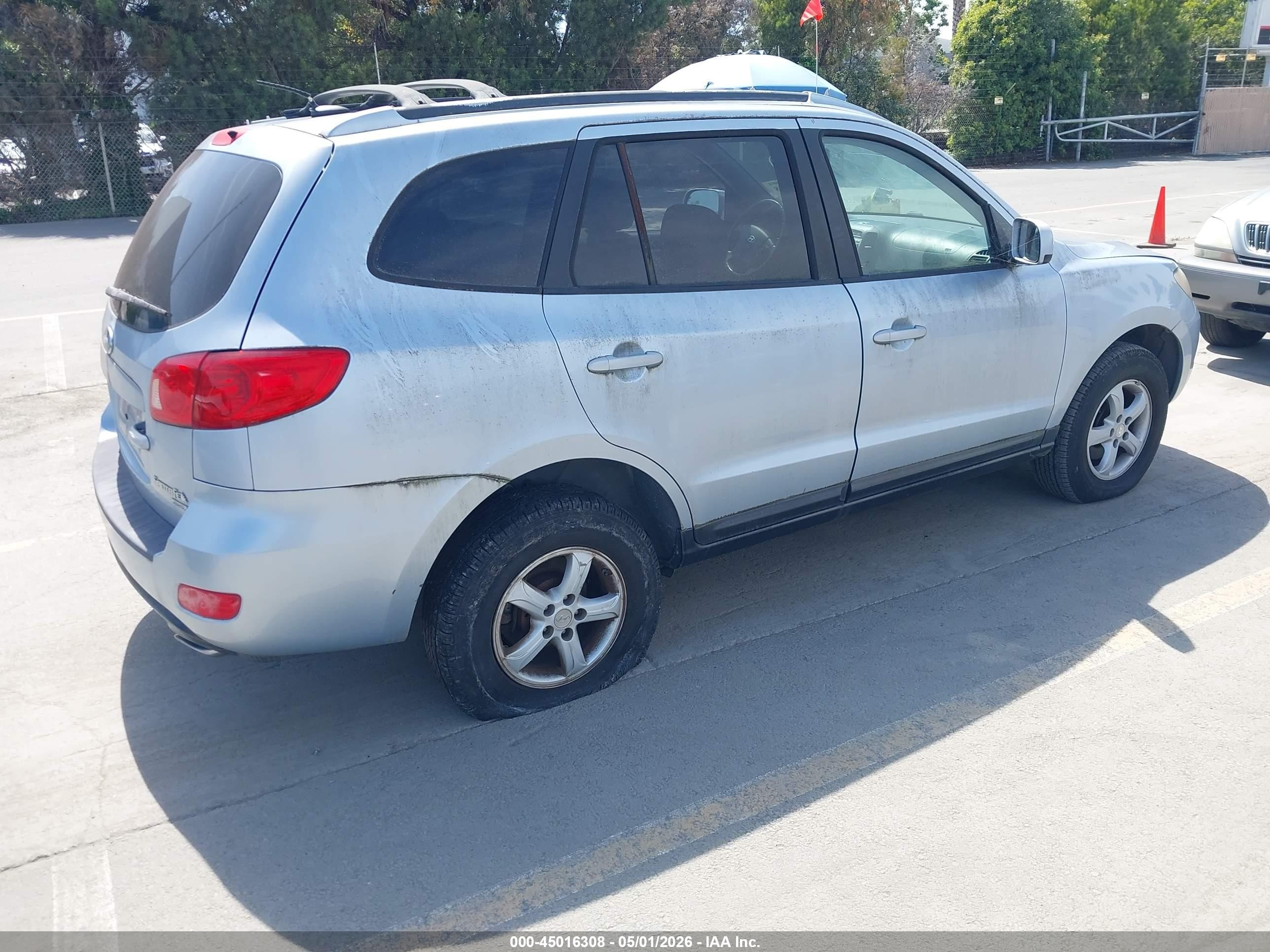 2007 Hyundai Santa Fe Gls Blue vin: 5NMSG73D27H064708