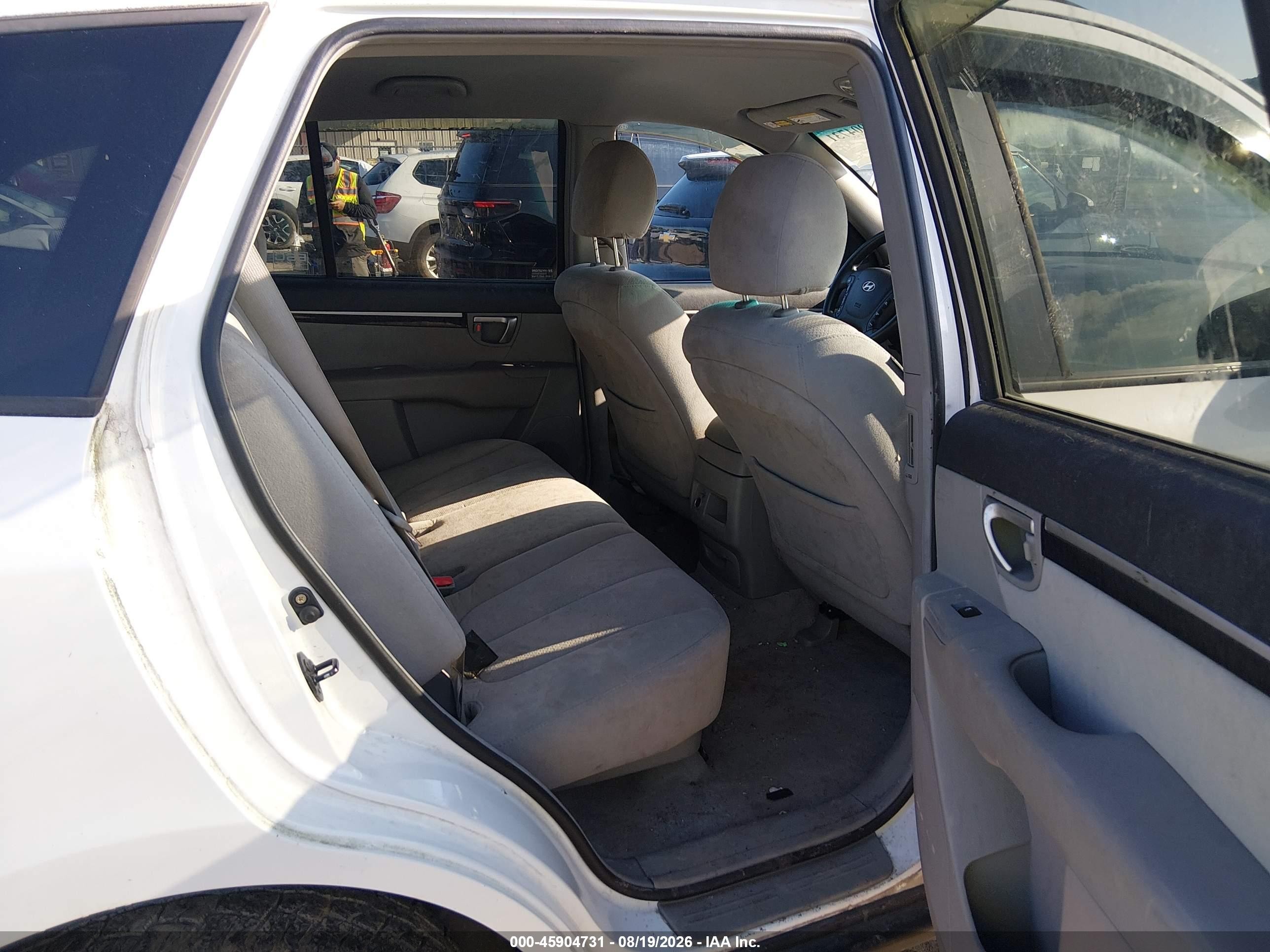 2008 Hyundai Santa Fe Gls White vin: 5NMSG73D28H152028