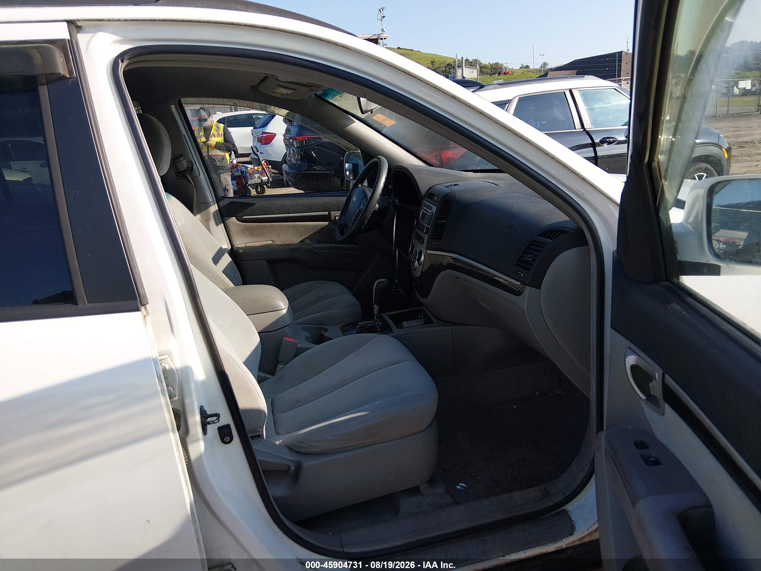 2008 Hyundai Santa Fe Gls White vin: 5NMSG73D28H152028