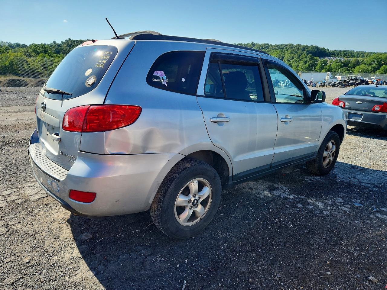2009 Hyundai Santa Fe Gls Silver vin: 5NMSG73D29H279704