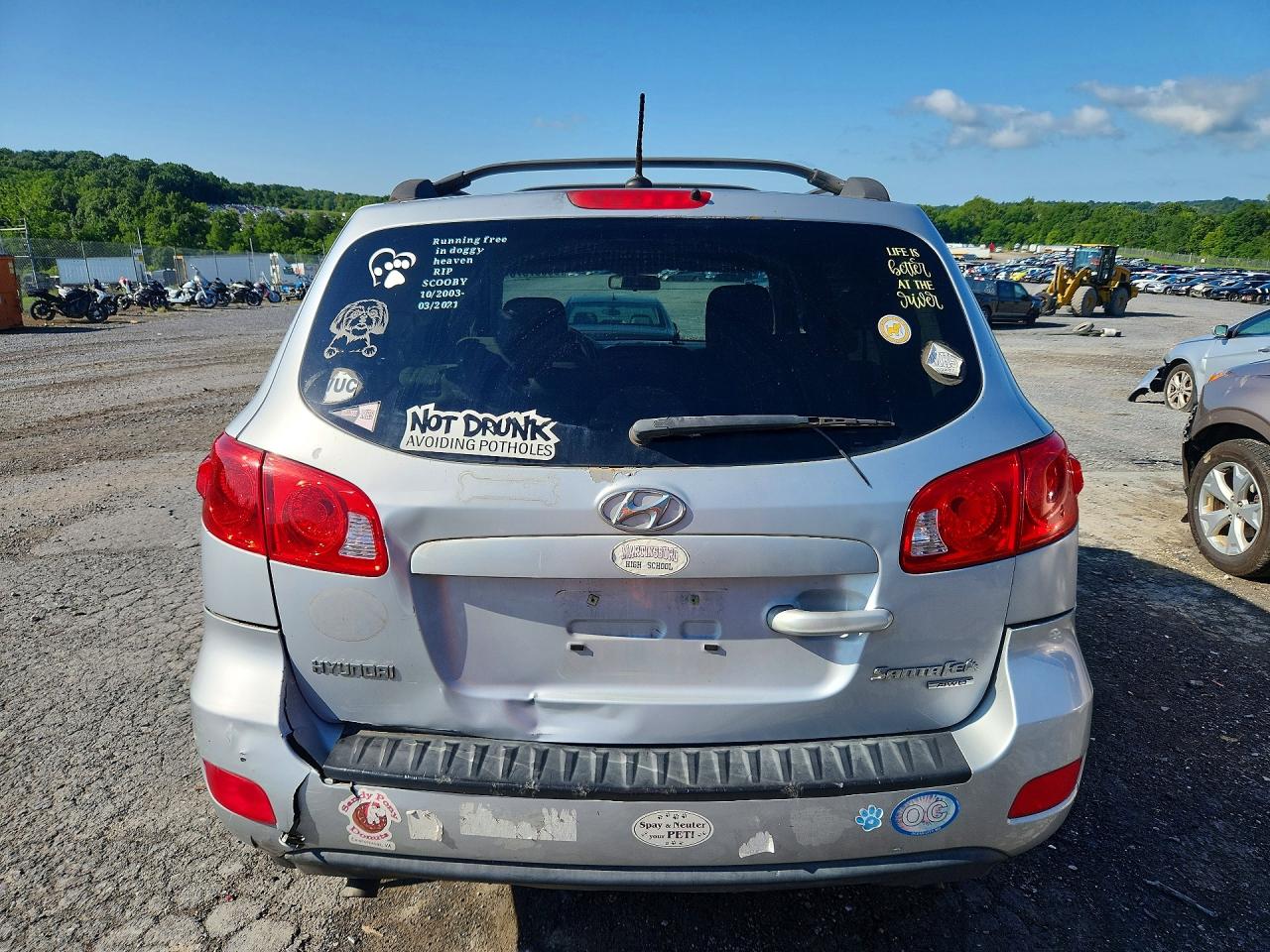 2009 Hyundai Santa Fe Gls Silver vin: 5NMSG73D29H279704