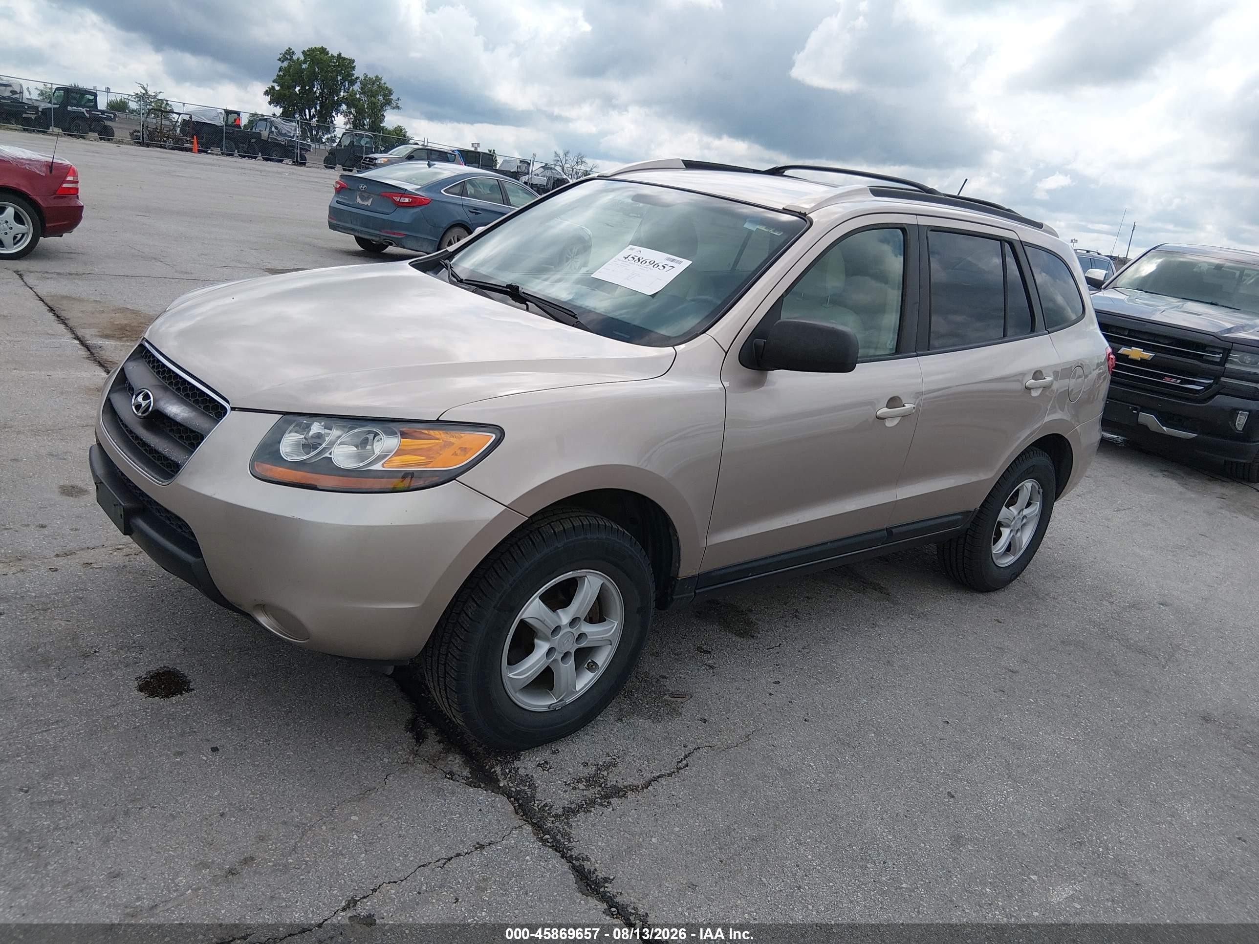 2007 Hyundai Santa Fe Gls Gold vin: 5NMSG73D37H063941