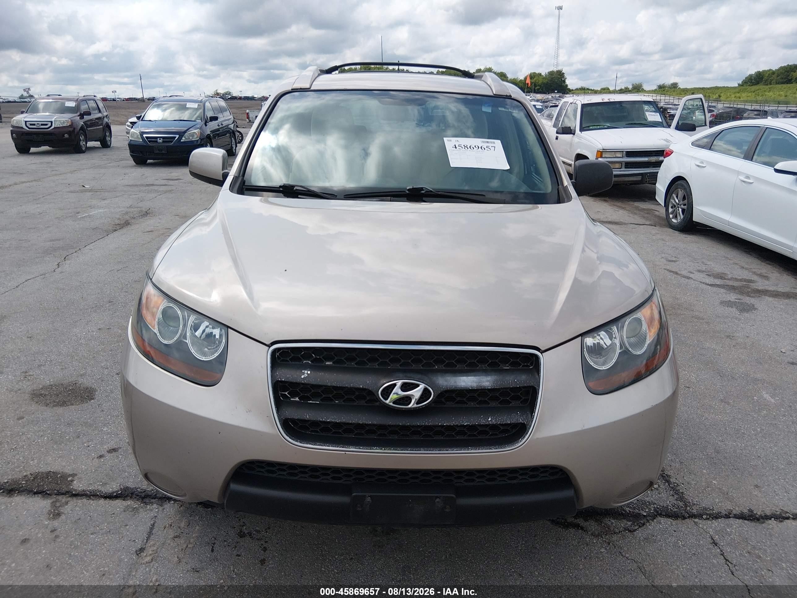 2007 Hyundai Santa Fe Gls Gold vin: 5NMSG73D37H063941