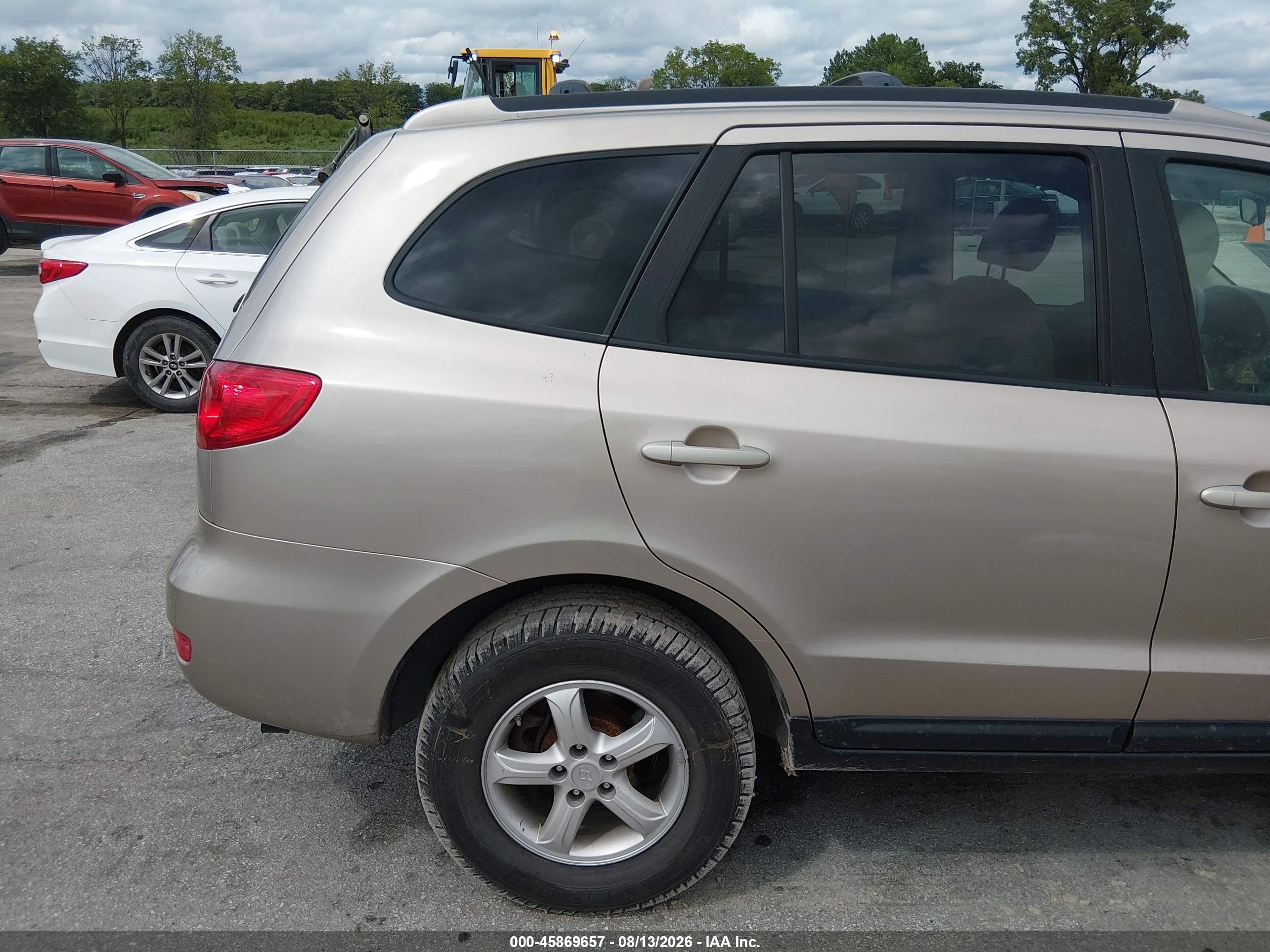 2007 Hyundai Santa Fe Gls Gold vin: 5NMSG73D37H063941