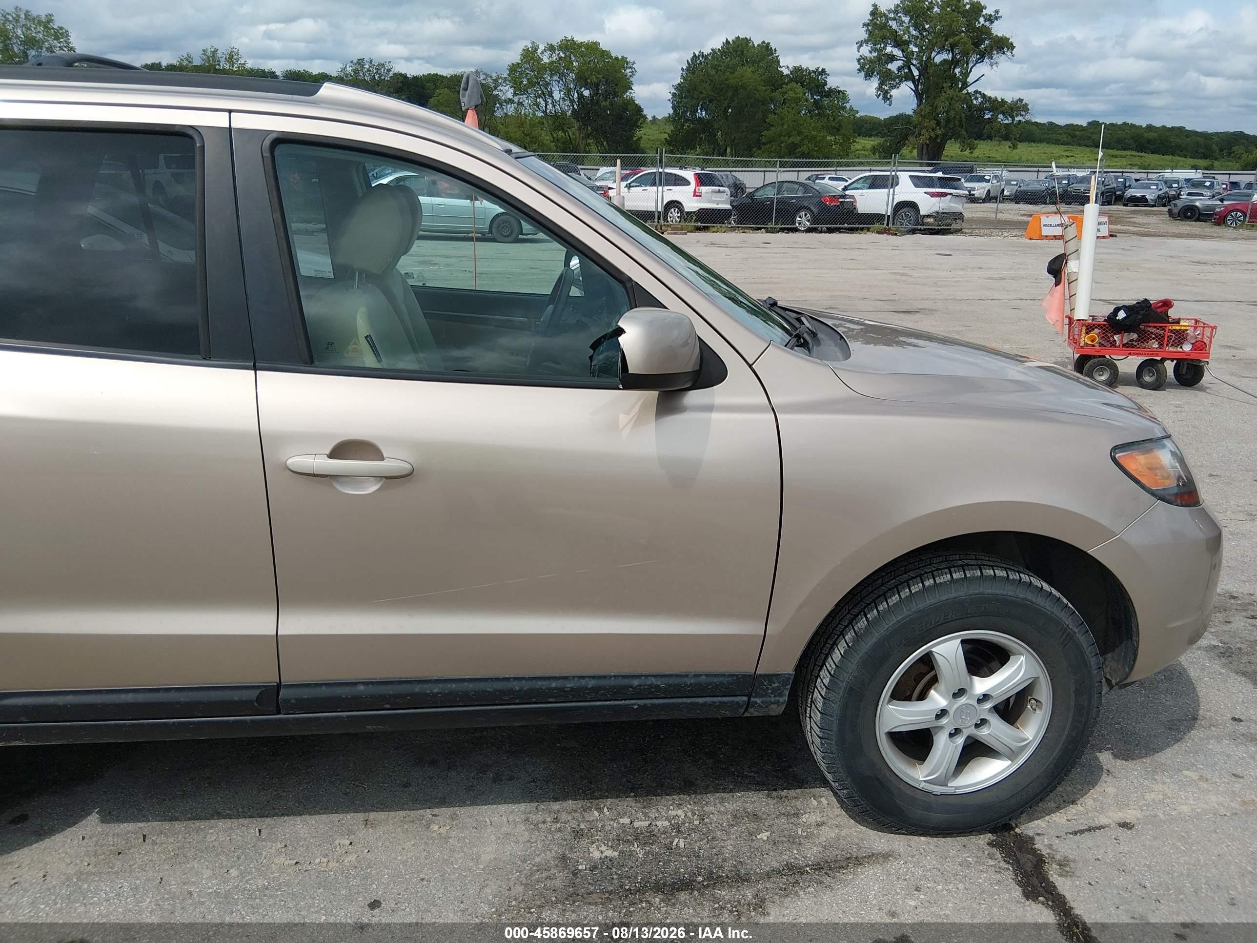 2007 Hyundai Santa Fe Gls Gold vin: 5NMSG73D37H063941