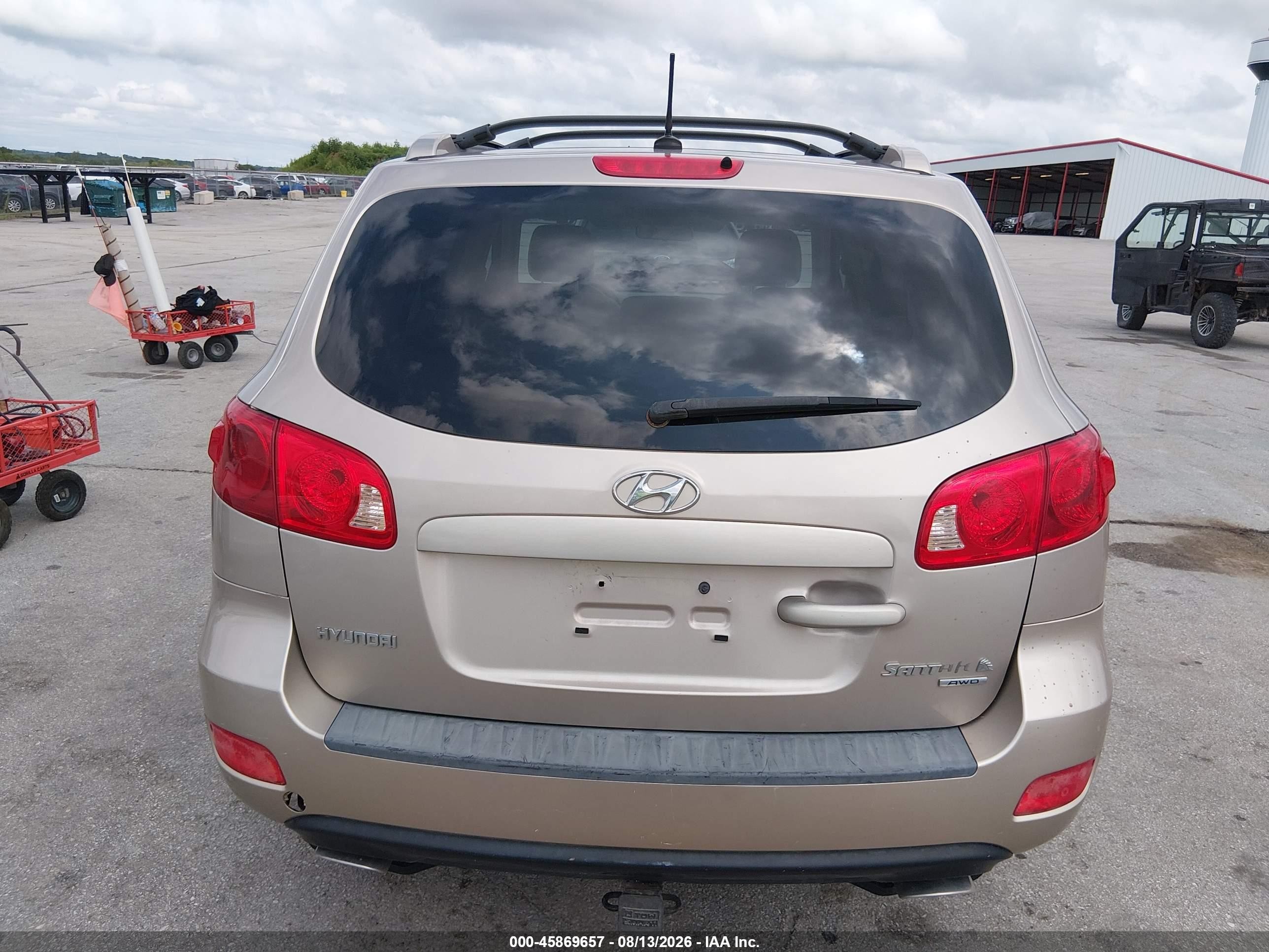 2007 Hyundai Santa Fe Gls Gold vin: 5NMSG73D37H063941