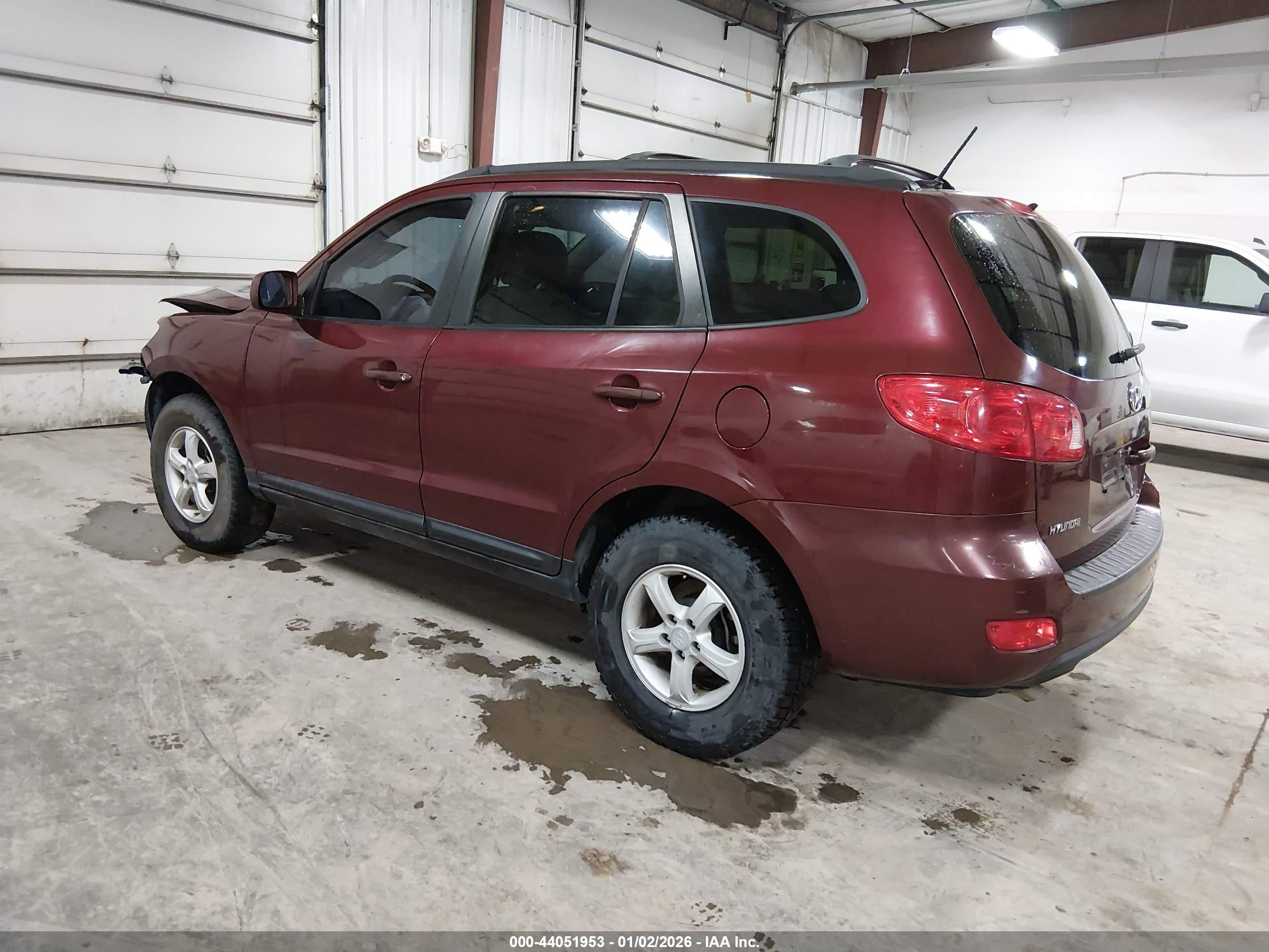 2008 Hyundai Santa Fe Gls Maroon vin: 5NMSG73D38H189895