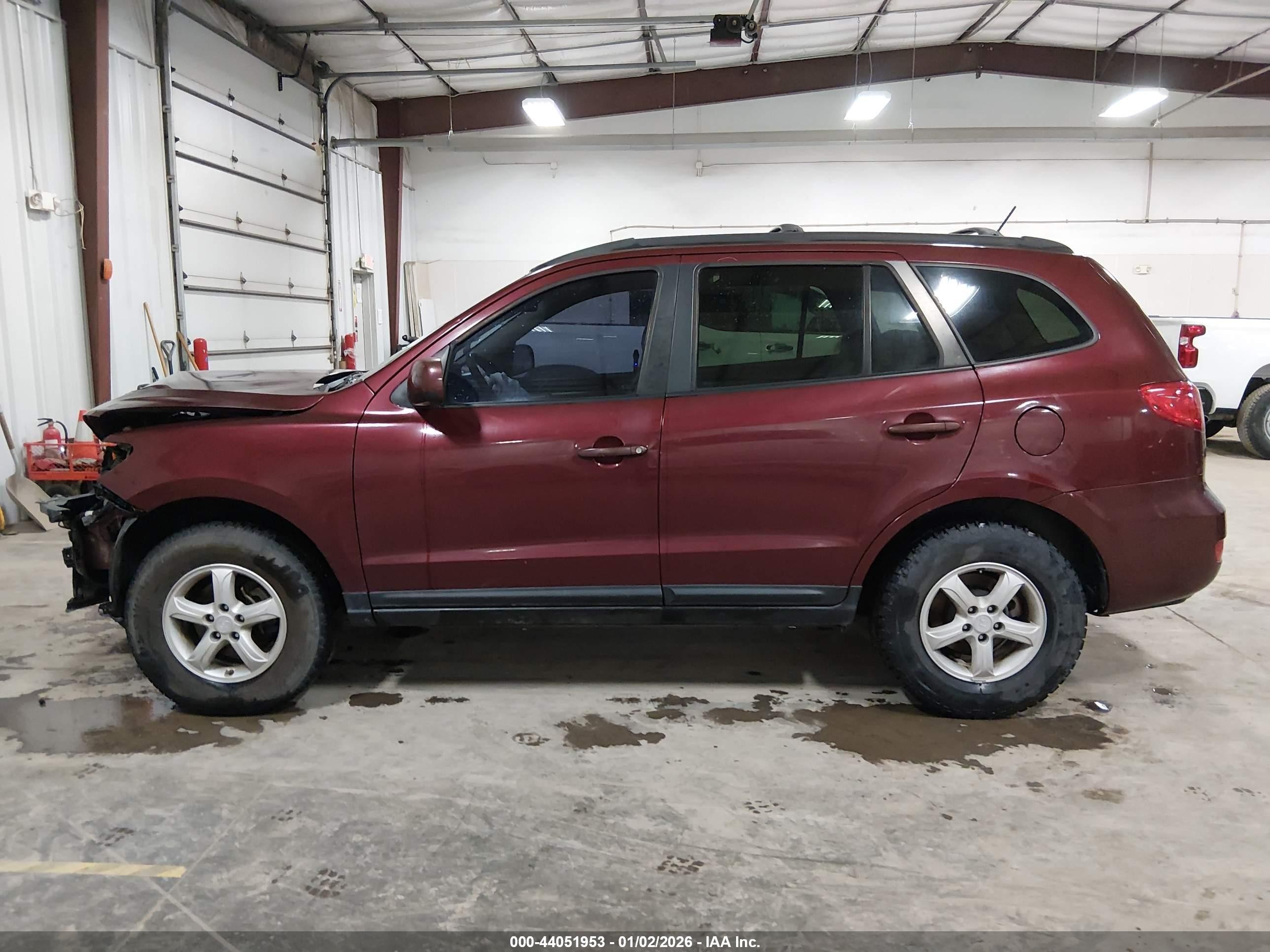 2008 Hyundai Santa Fe Gls Maroon vin: 5NMSG73D38H189895