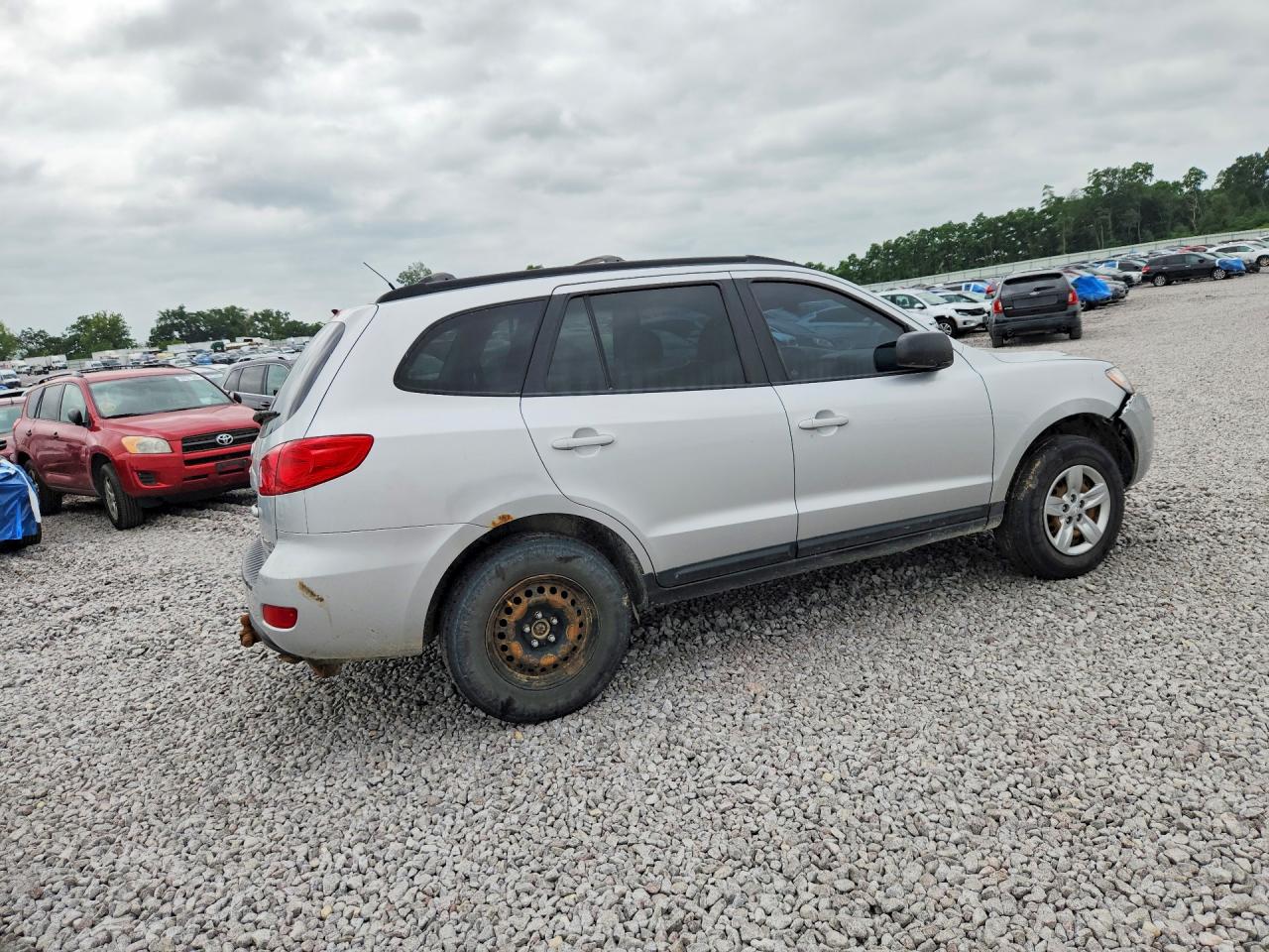 2009 Hyundai Santa Fe Gls Silver vin: 5NMSG73D39H256657