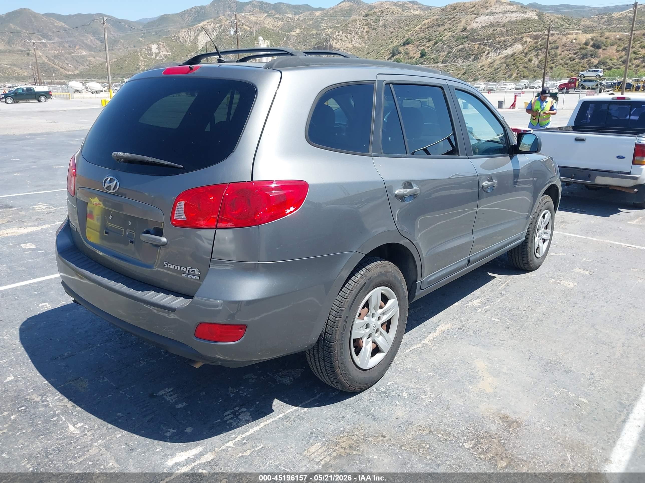 2009 Hyundai Santa Fe Gls Серебряный vin: 5NMSG73D39H288590