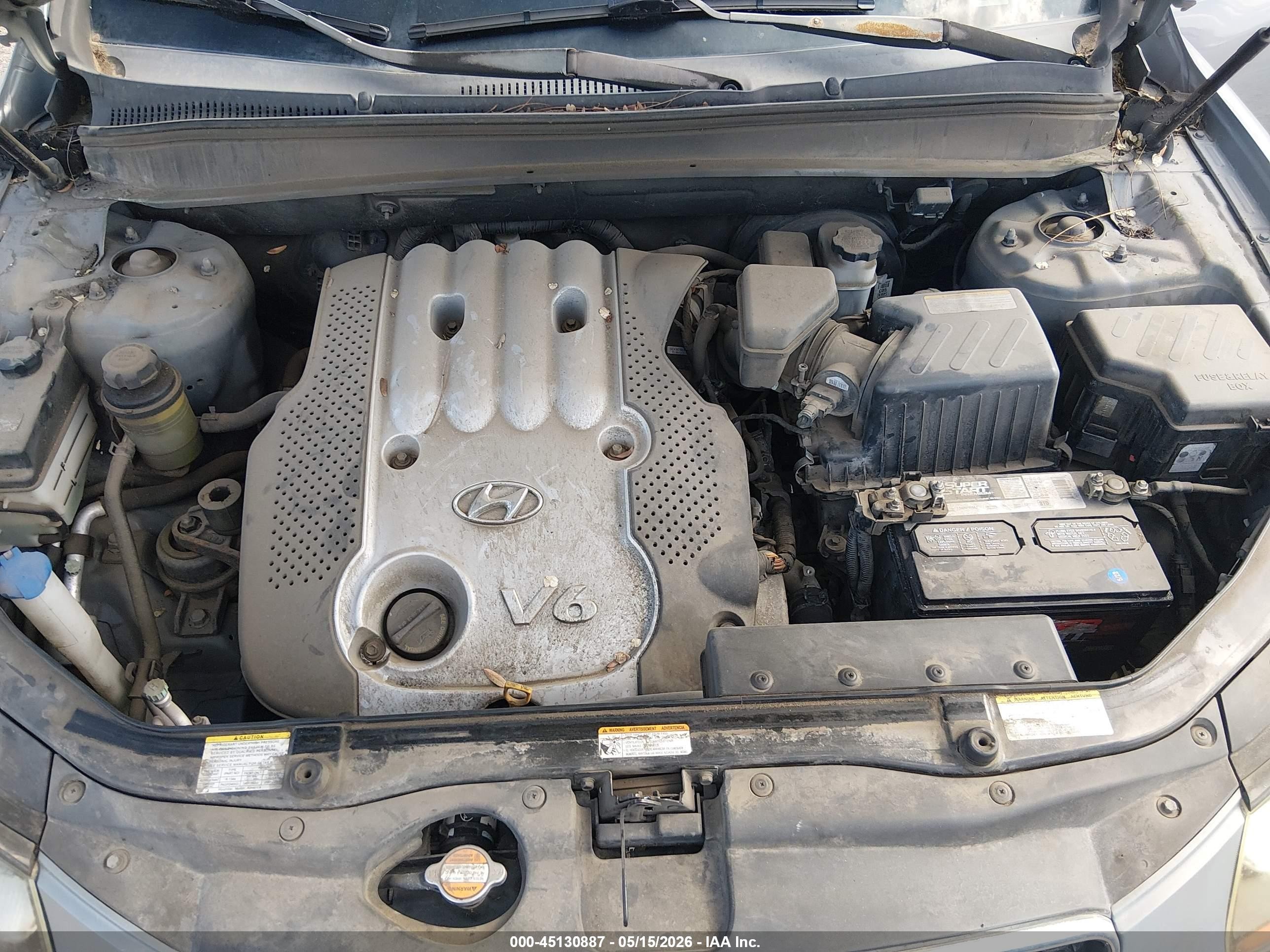 2007 Hyundai Santa Fe Gls Gray vin: 5NMSG73D47H002985