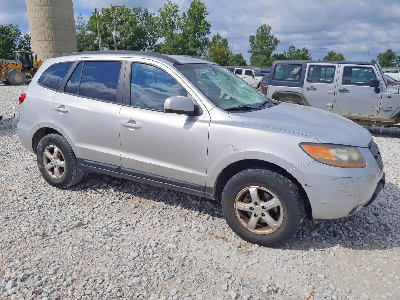 2008 Hyundai Santa Fe Gls Silver vin: 5NMSG73D48H132976