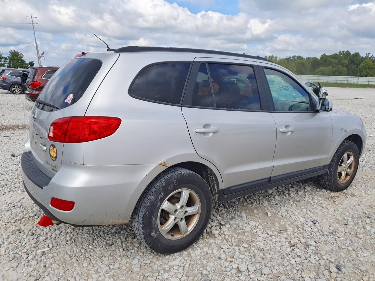 2008 Hyundai Santa Fe Gls Silver vin: 5NMSG73D48H132976