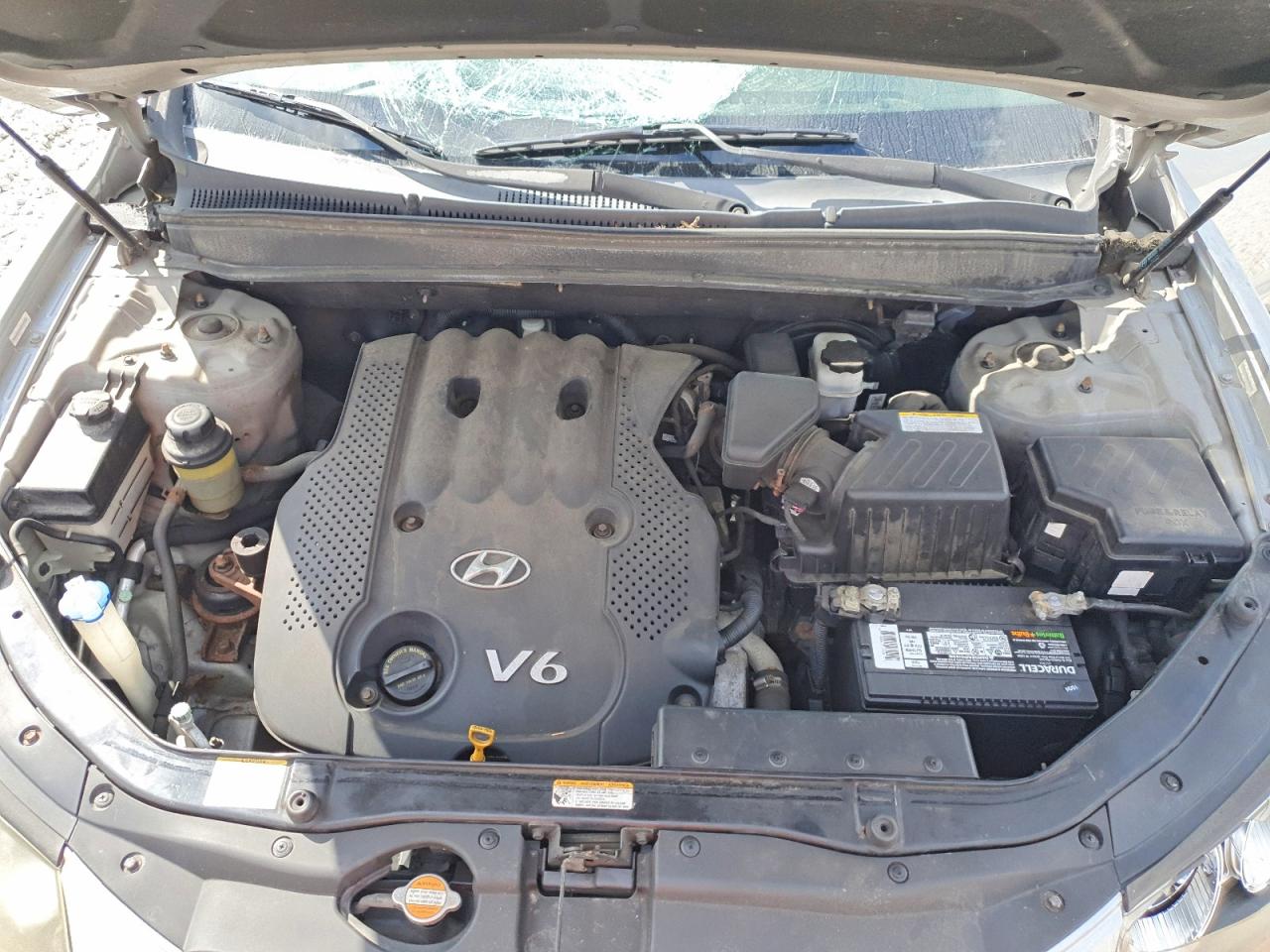 2008 Hyundai Santa Fe Gls Silver vin: 5NMSG73D48H132976