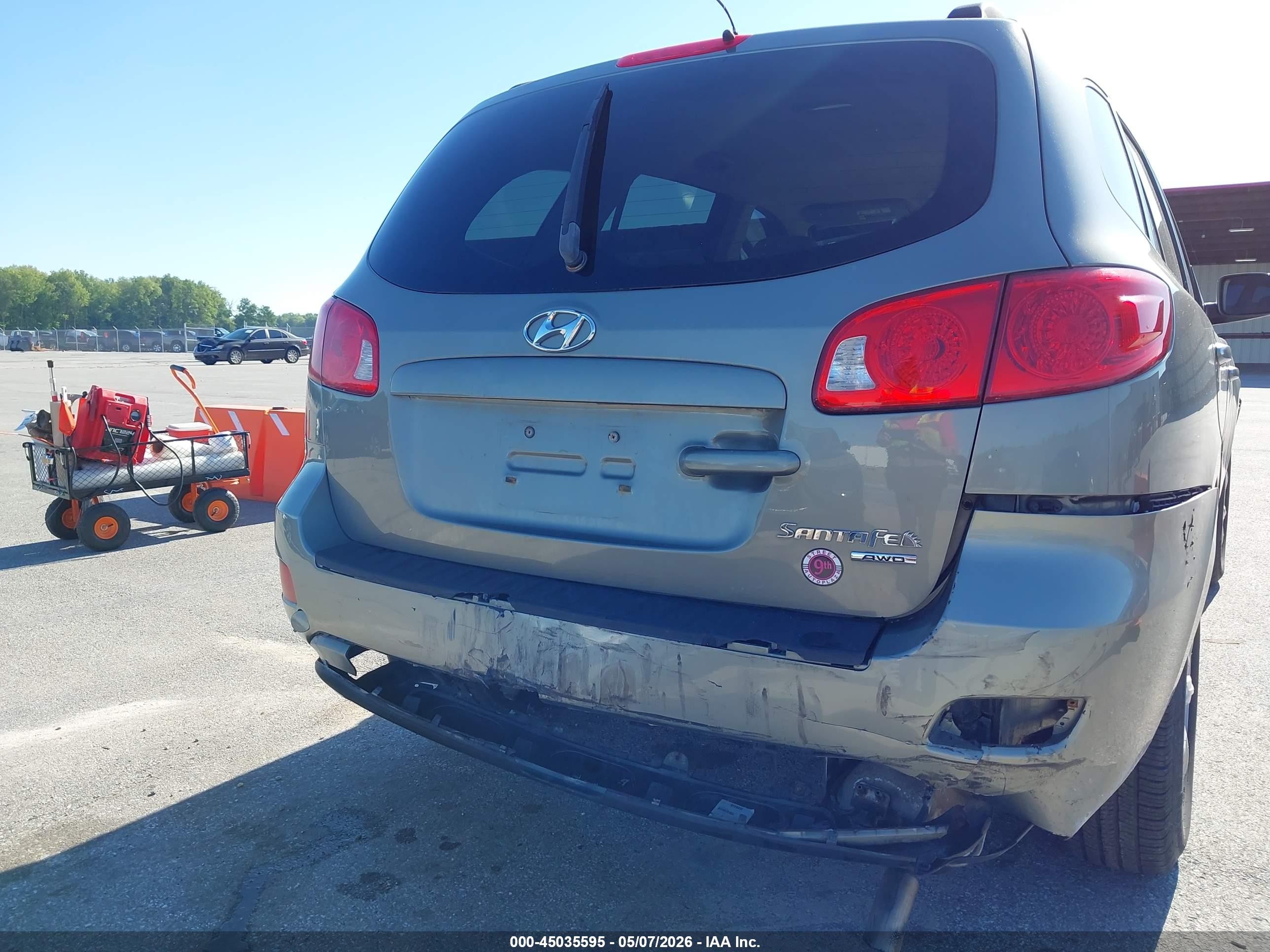 2008 Hyundai Santa Fe Gls Gray vin: 5NMSG73D48H143900