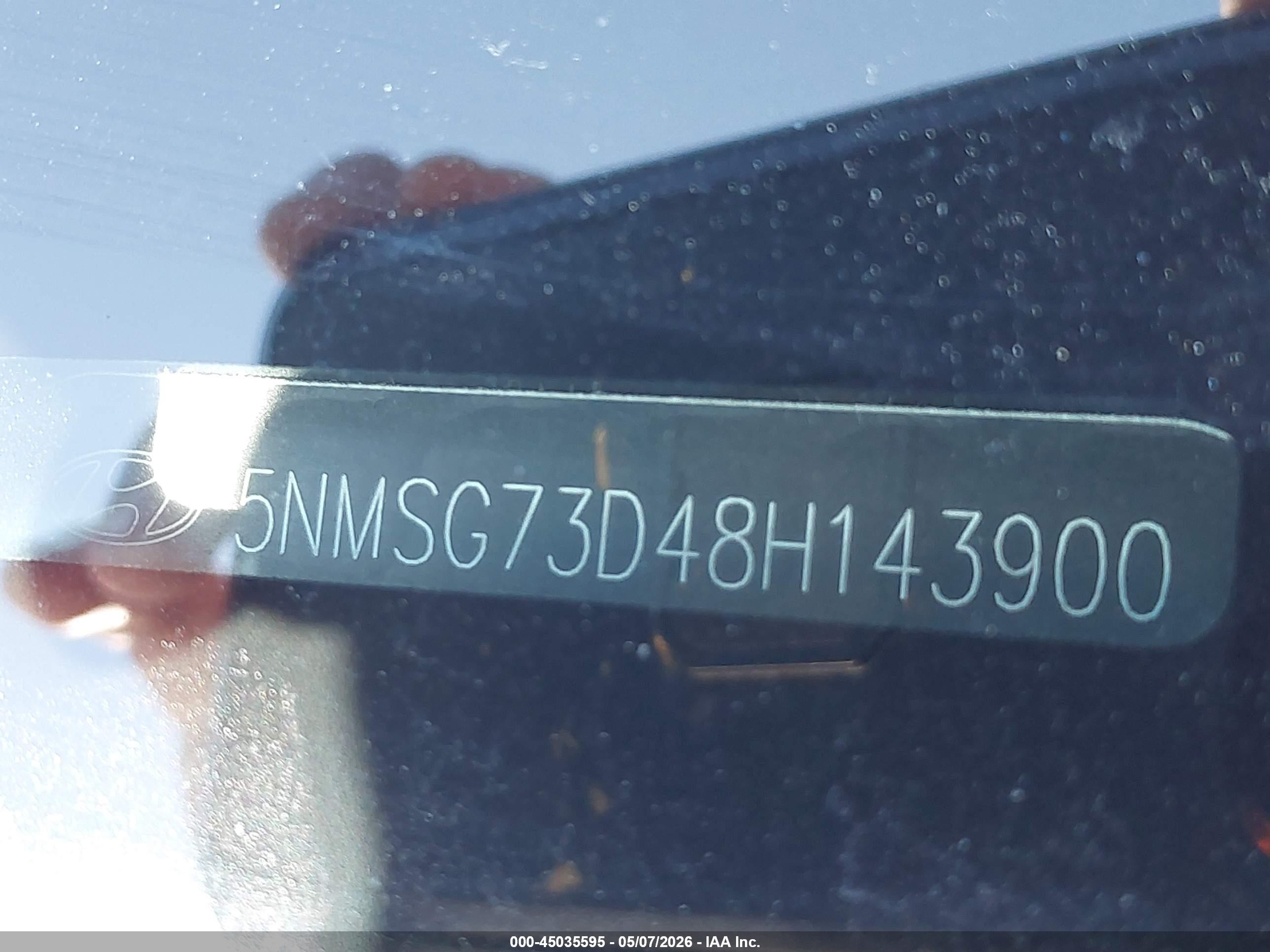 2008 Hyundai Santa Fe Gls Gray vin: 5NMSG73D48H143900