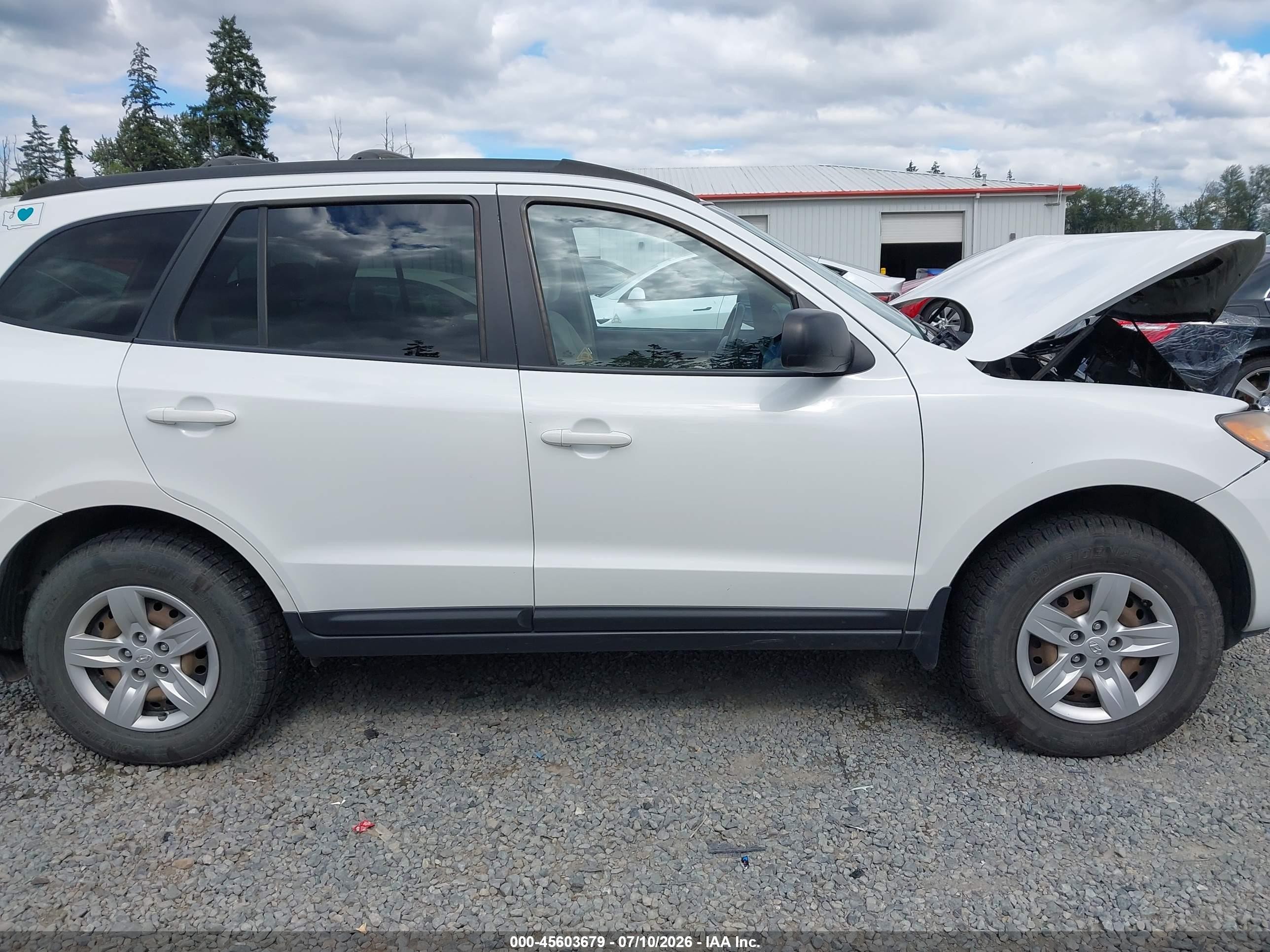2009 Hyundai Santa Fe Gls White vin: 5NMSG73D49H279218