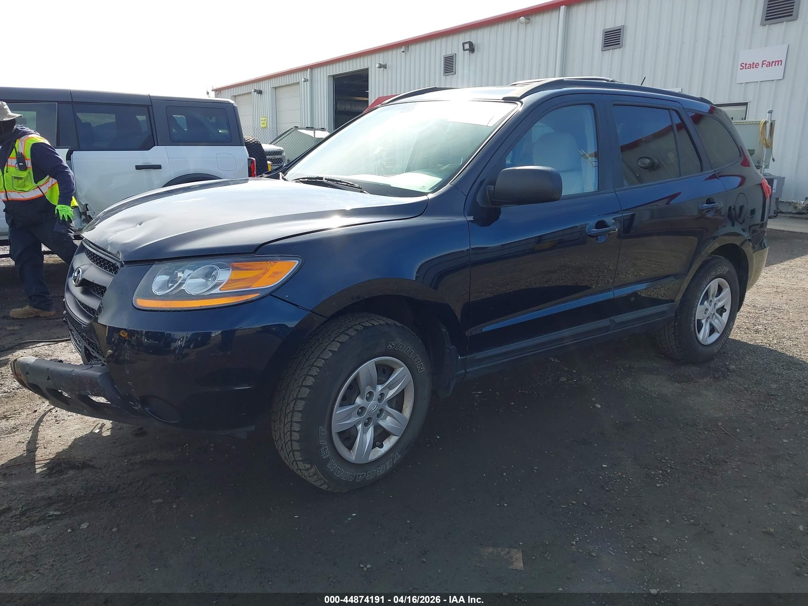 2009 Hyundai Santa Fe Gls Синий vin: 5NMSG73D49H279686