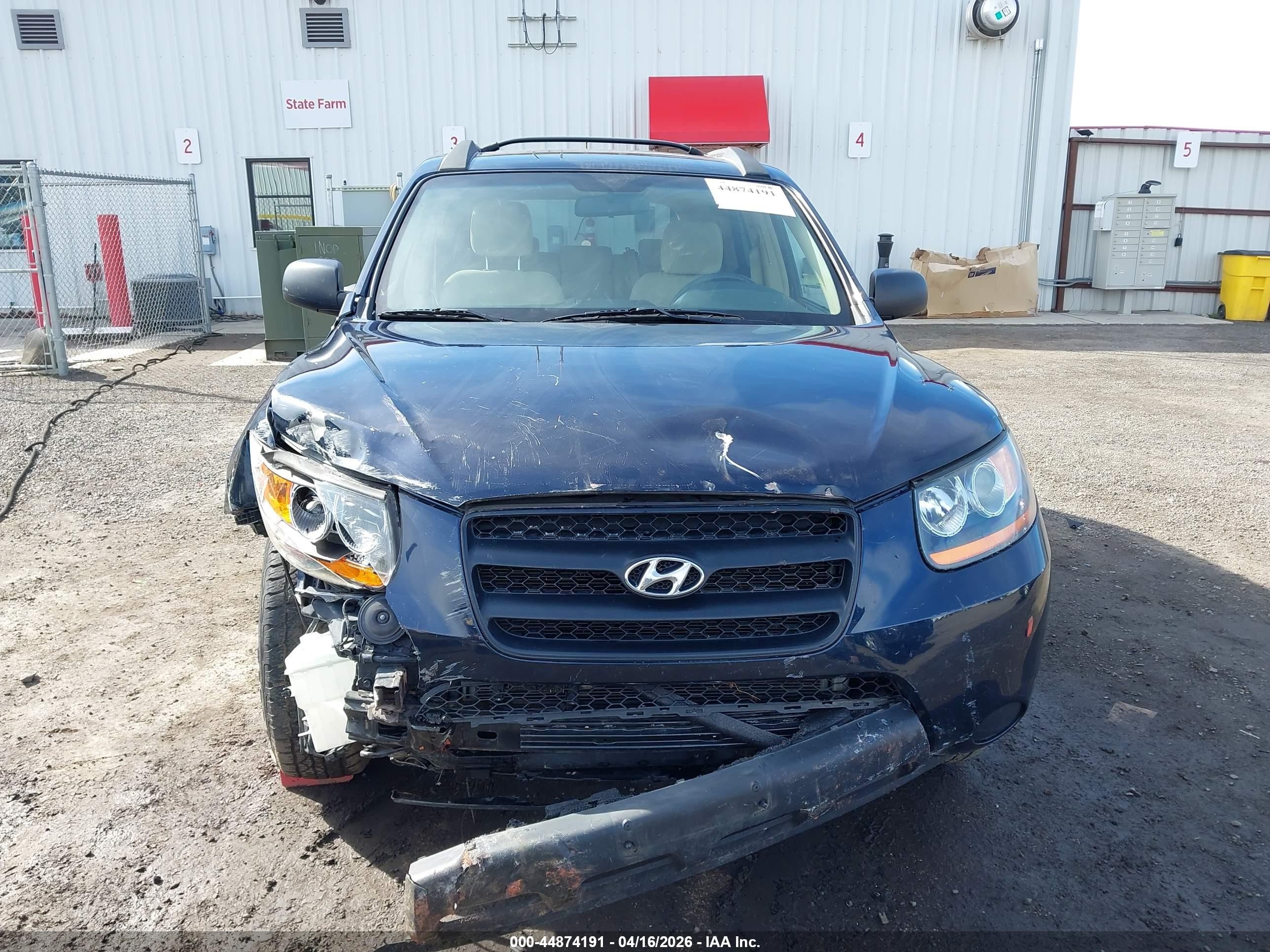 2009 Hyundai Santa Fe Gls Синий vin: 5NMSG73D49H279686