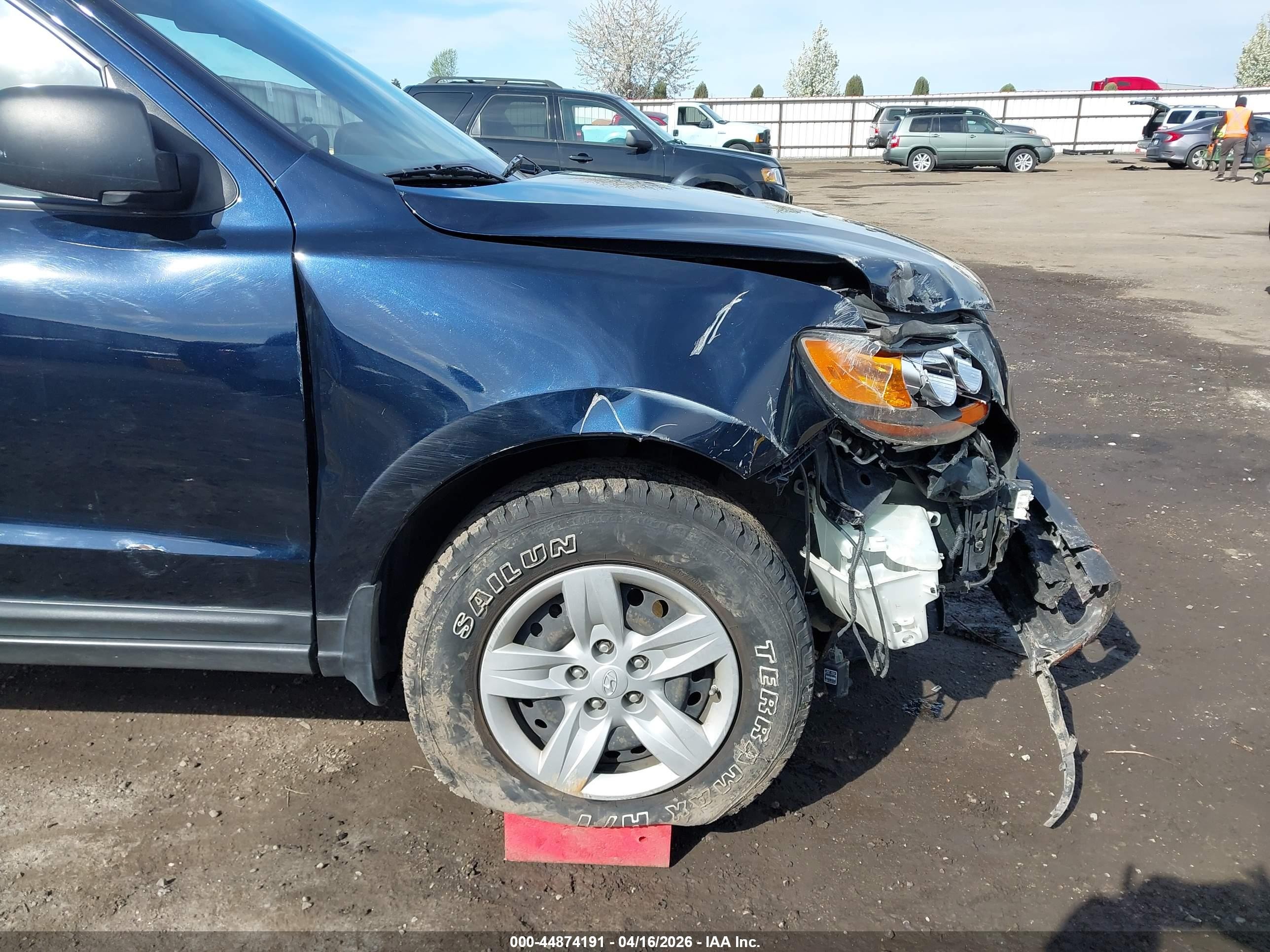 2009 Hyundai Santa Fe Gls Синий vin: 5NMSG73D49H279686