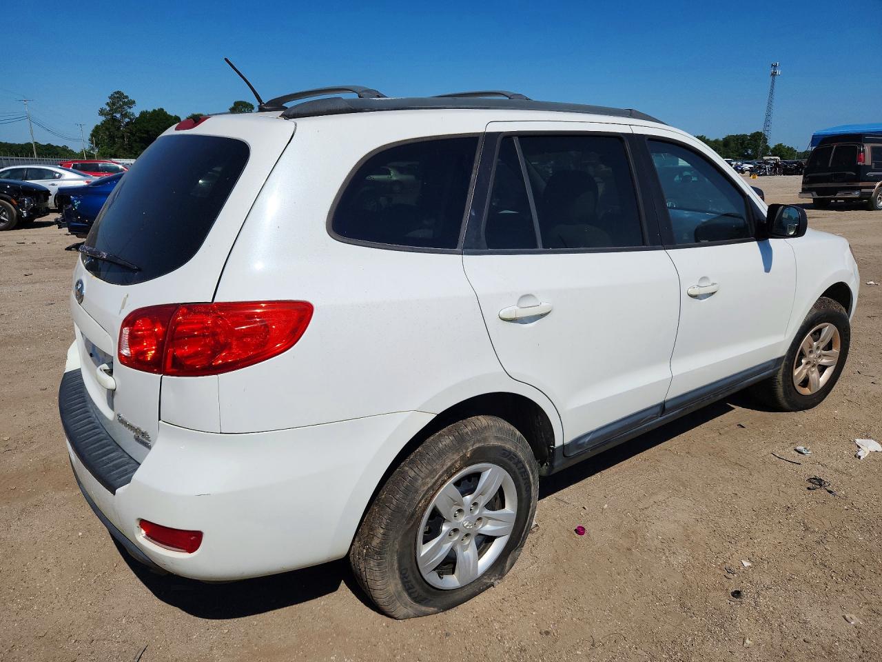 2009 Hyundai Santa Fe Gls Белый vin: 5NMSG73D49H289344