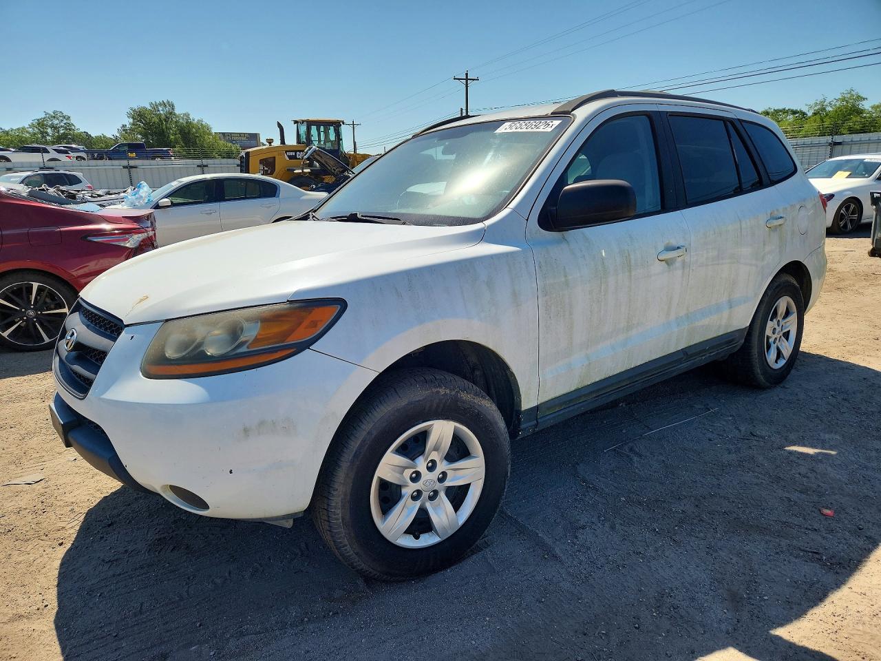 2009 Hyundai Santa Fe Gls White vin: 5NMSG73D49H289344