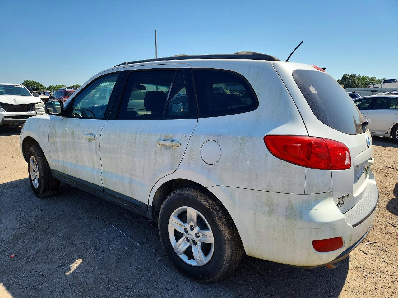 2009 Hyundai Santa Fe Gls Белый vin: 5NMSG73D49H289344