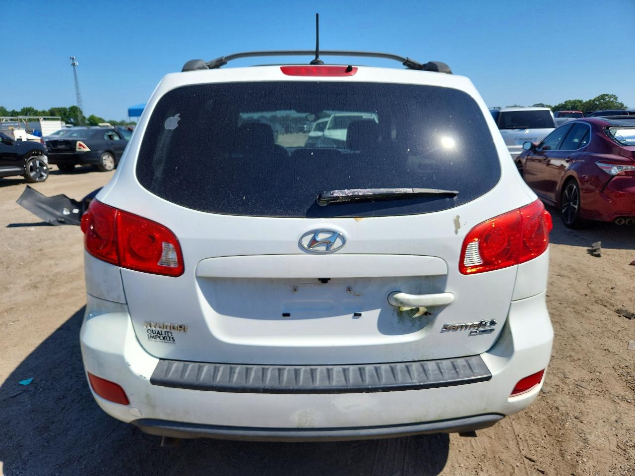 2009 Hyundai Santa Fe Gls Белый vin: 5NMSG73D49H289344