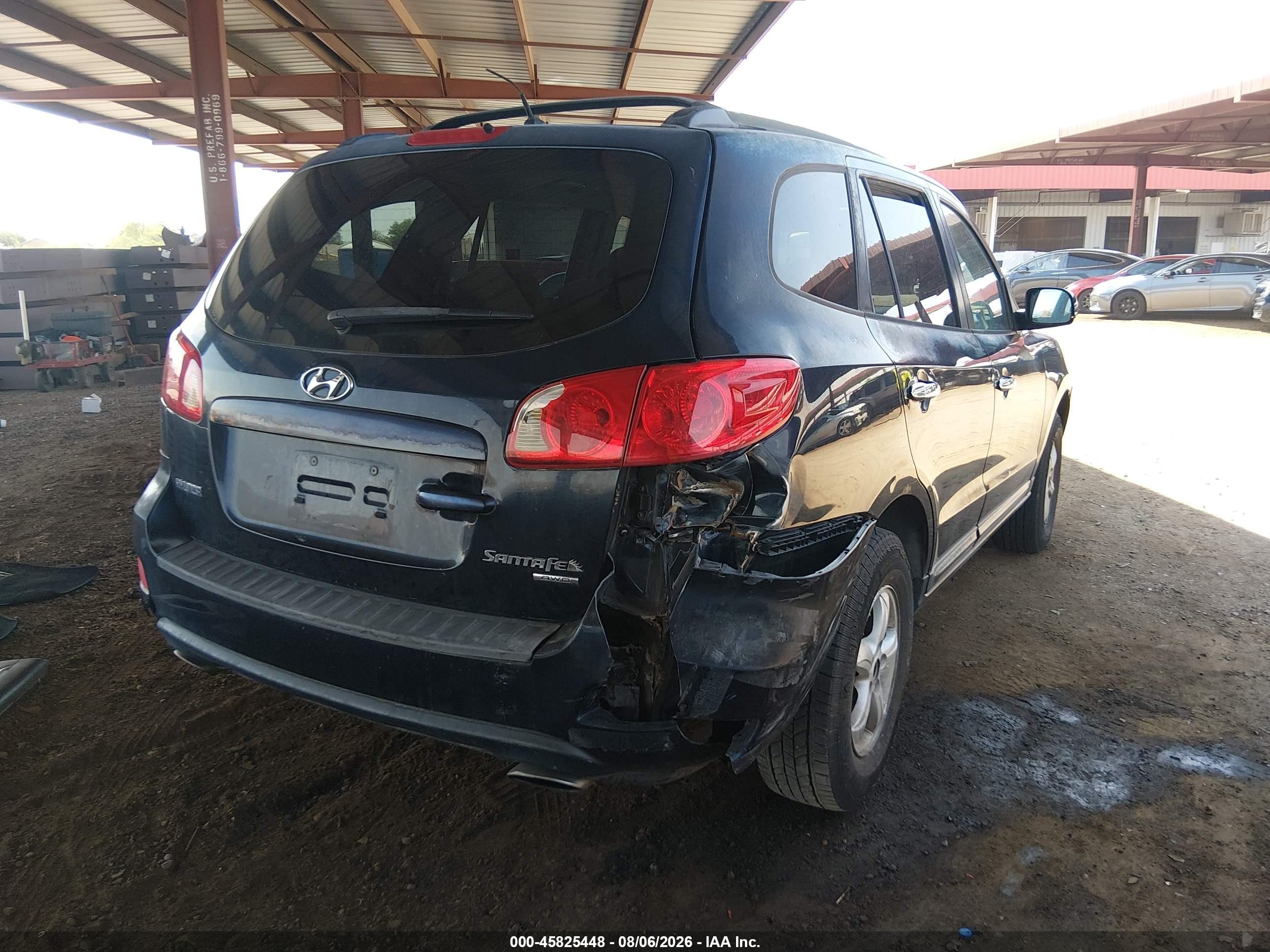 2007 Hyundai Santa Fe Gls Синий vin: 5NMSG73D57H060894